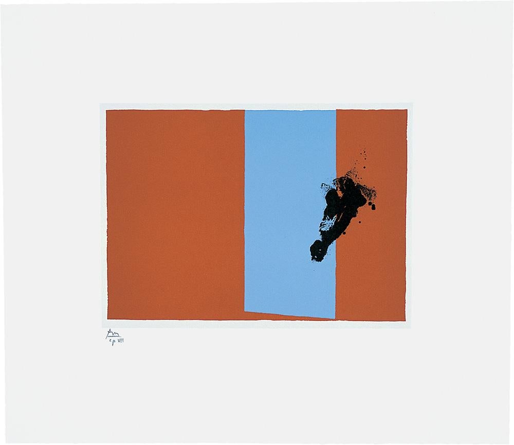 Robert Motherwell Abstract Print – Paris Suite 3 (Herbst)
