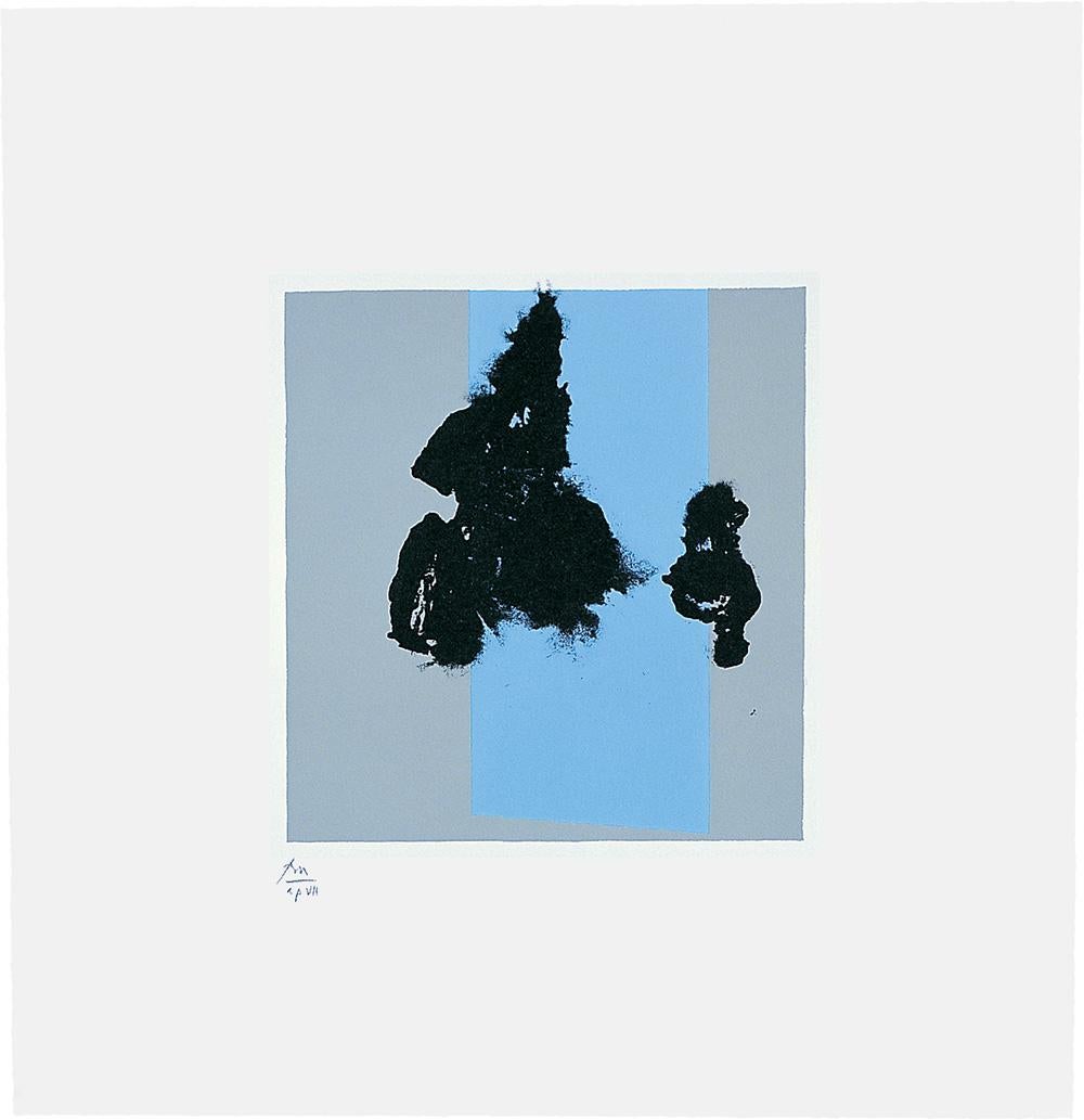 Robert Motherwell Abstract Print – Paris Suite 4 (Winter)
