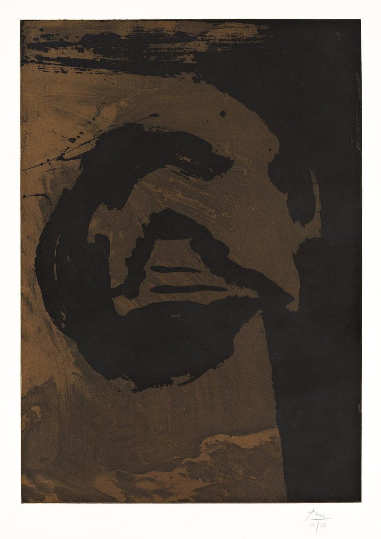 Robert Motherwell Primal Sign V (Copper) For Sale at 1stDibs