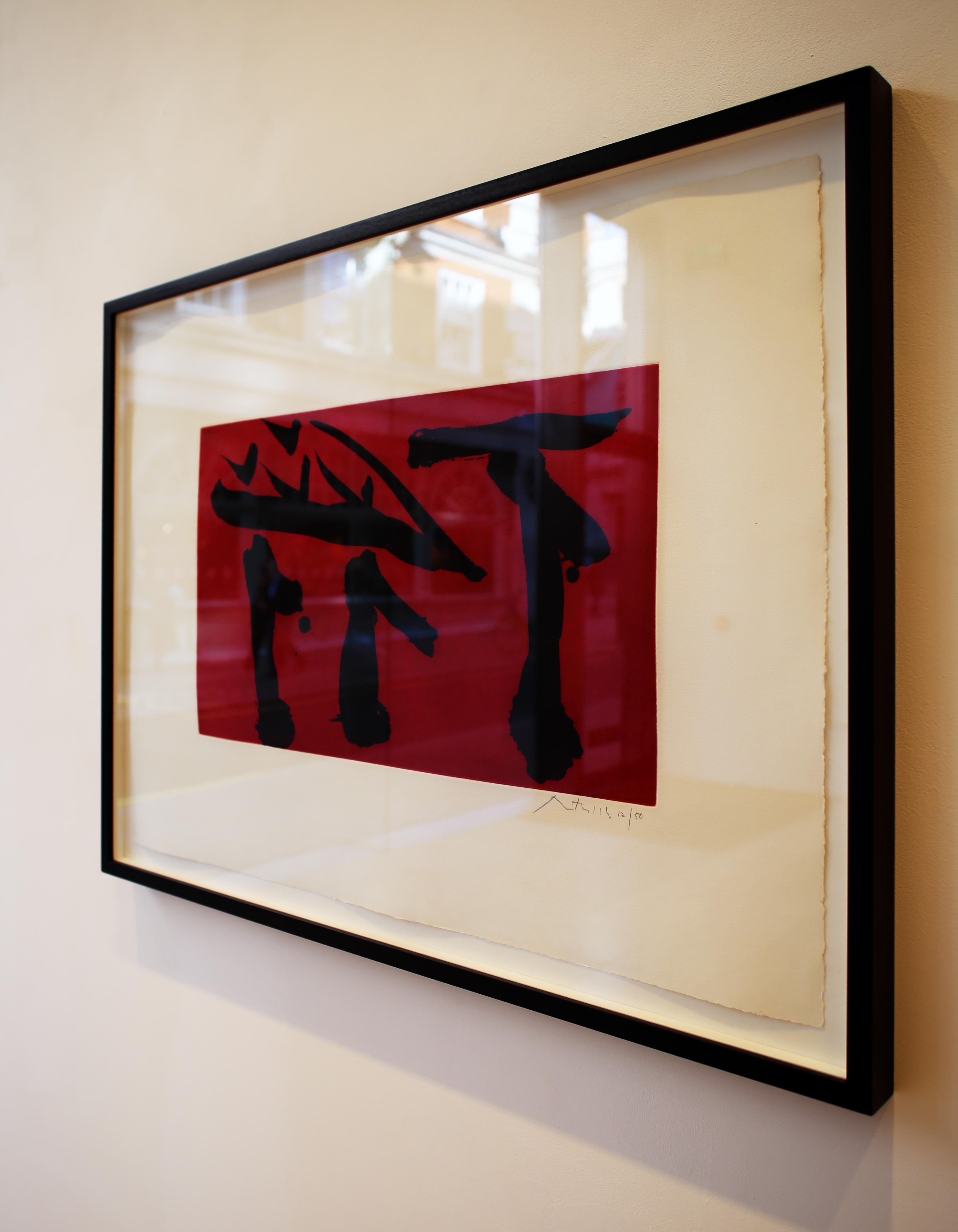 Alle Flaggen auswählen (Grau), Abstract Print, von Robert Motherwell