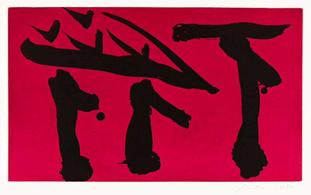 Robert Motherwell Print - Put out All Flags