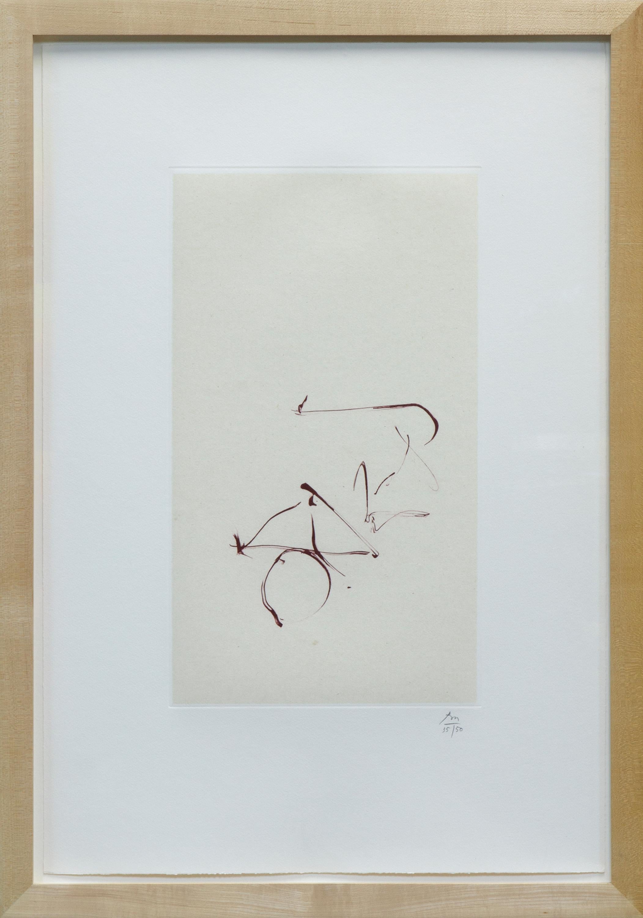 Ritorno, dalle Tre poesie di Octavio Paz - Print di Robert Motherwell