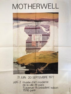 Vintage ROBERT MOTHERWELL Arc II, 1977 Original poster