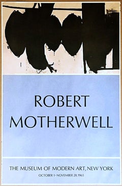 Robert Motherwell at MOMA (Hand signed and inscribed by Robert Motherwell)