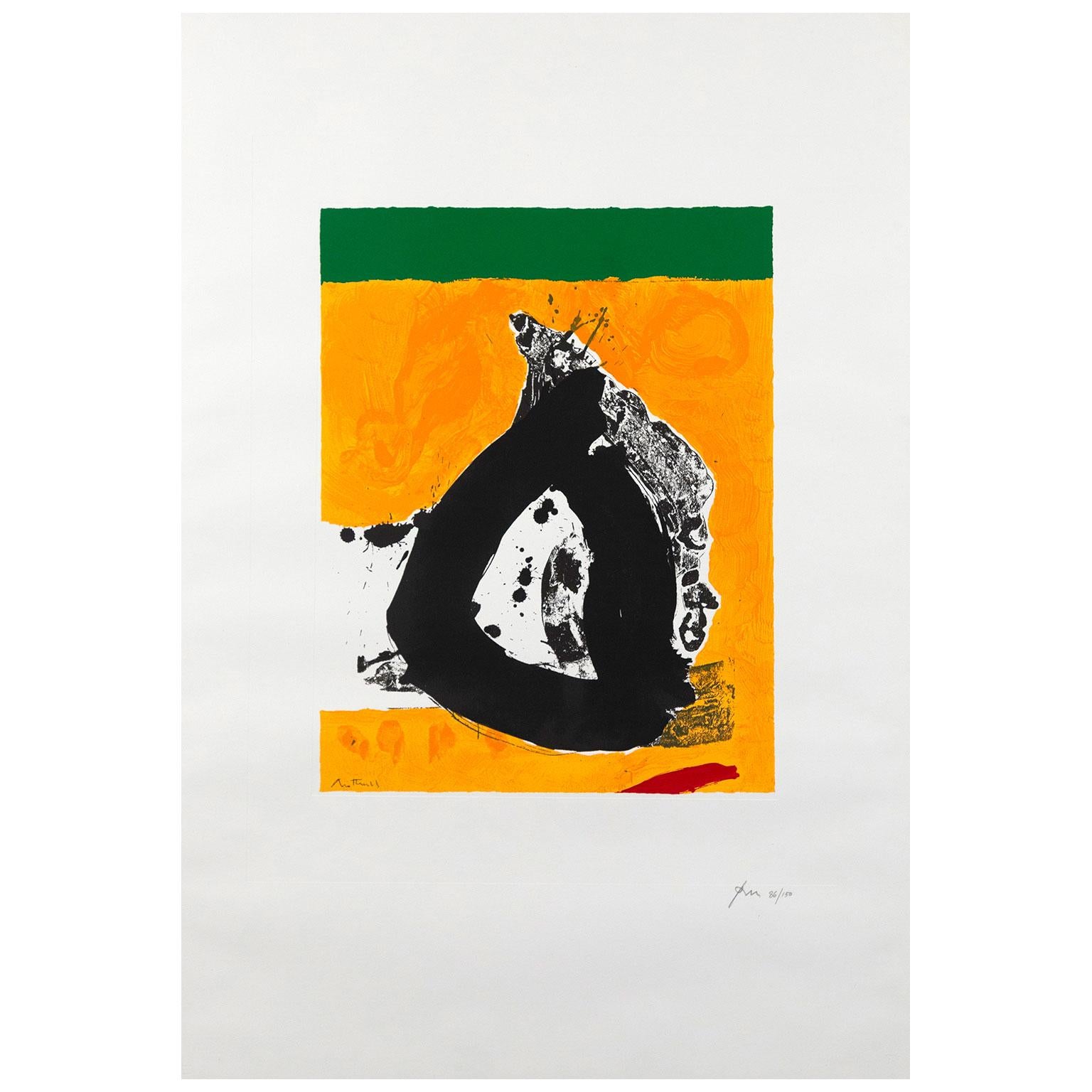Robert Motherwell (1915-1991), alongside Jackson Pollock, Mark Rothko, and Willem de Kooning, made up the quartet of abstract painters that radically defined Modern painting in America and established New York City as the new center of the art