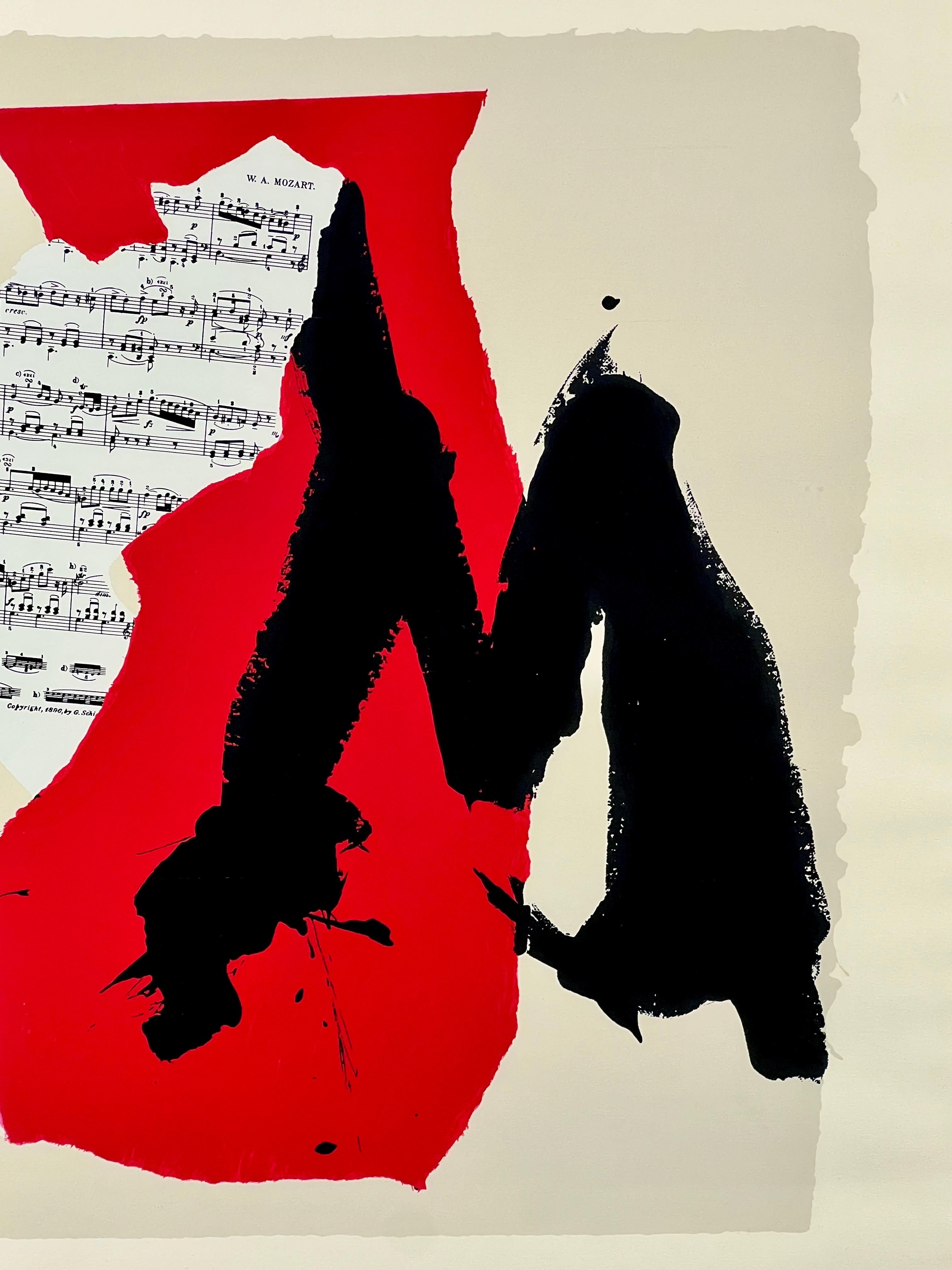 Robert Motherwell Lincoln Center Mostly Mozart  Sérigraphie du 25e anniversaire en vente 4