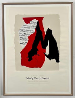 Robert Motherwell Lincoln Center Mostly Mozart  Sérigraphie du 25e anniversaire