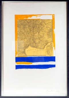 Robert Motherwell - 
MEDITERRANEAN (STATE II YELLOW)
, 1975. Lithograph