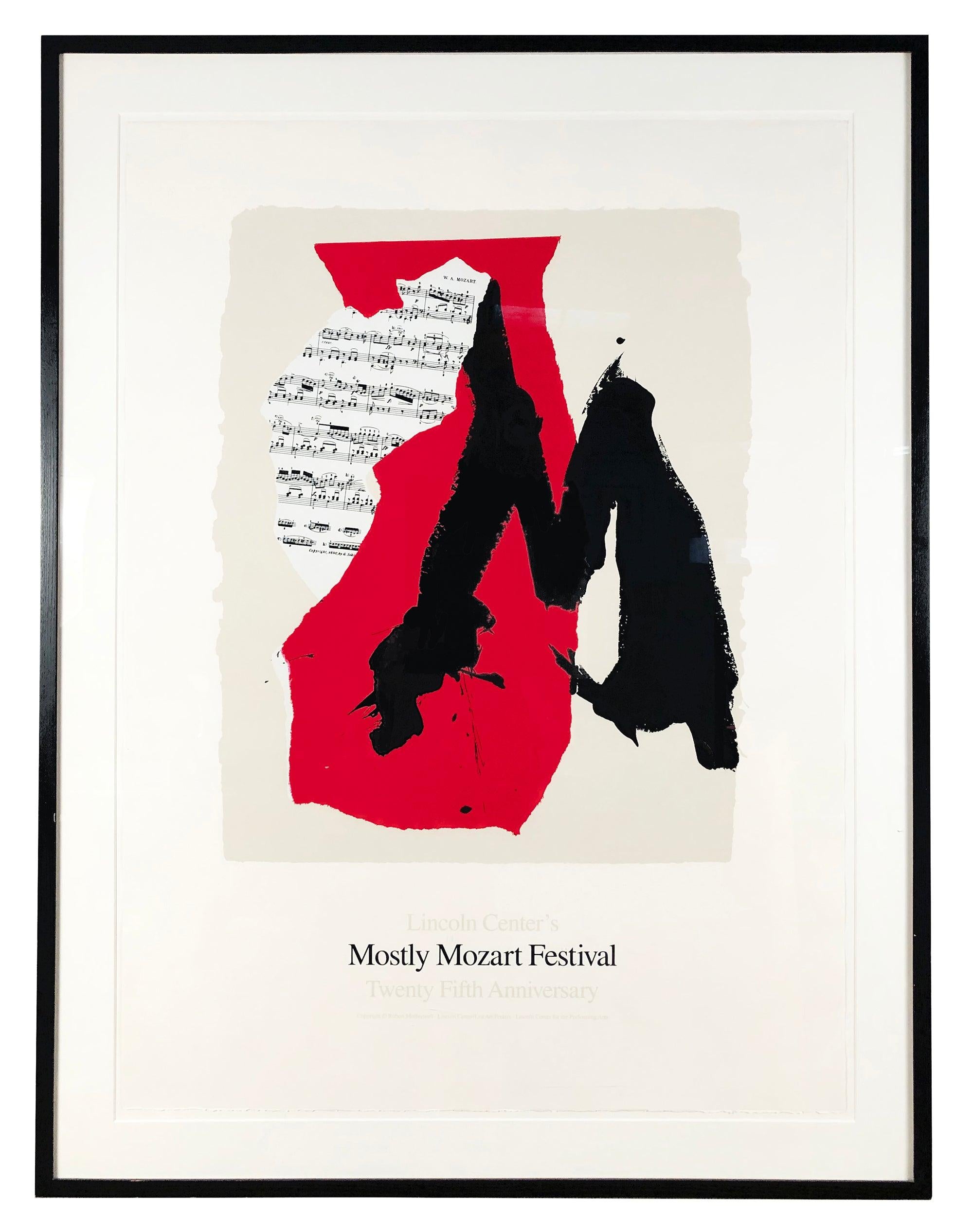ROBERT MOTHERWELL Mostly Mozart Festival, 1991 First Edition - Print by Robert Motherwell