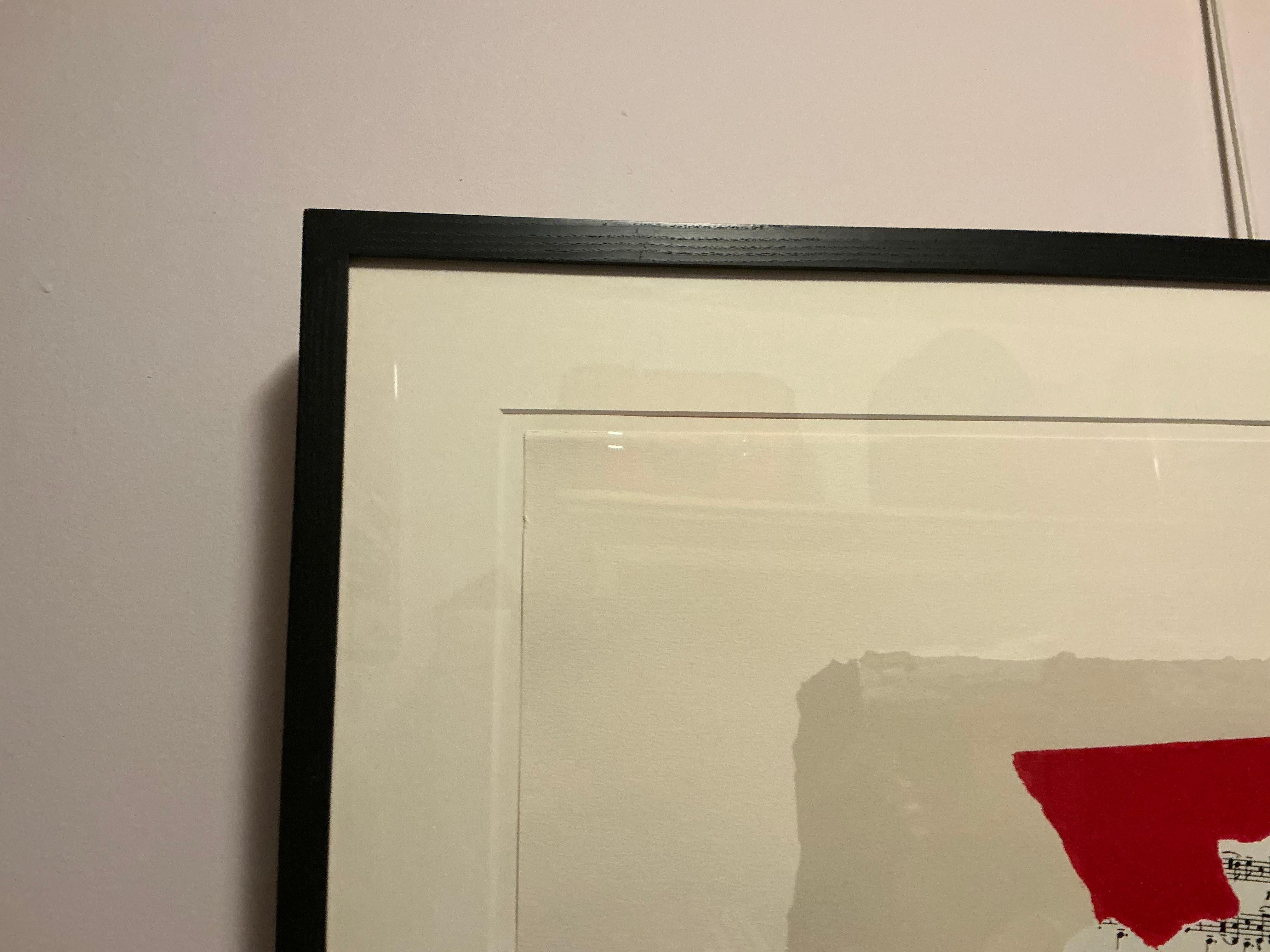 Robert Motherwell Mostly Mozart Festival, 1991 First Edition Screen Print For Sale 9