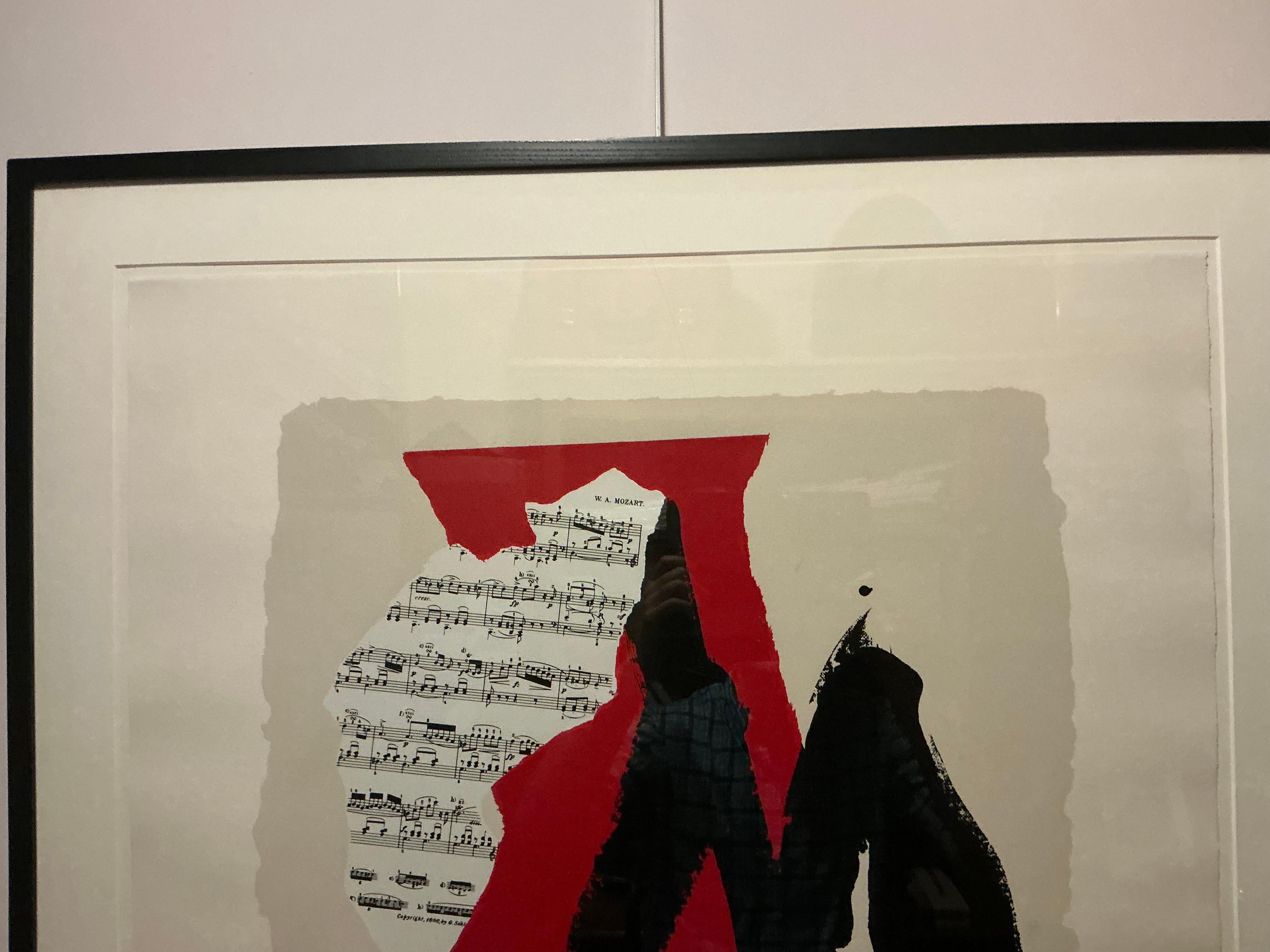 Robert Motherwell Mostly Mozart Festival, 1991 First Edition Screen Print For Sale 5