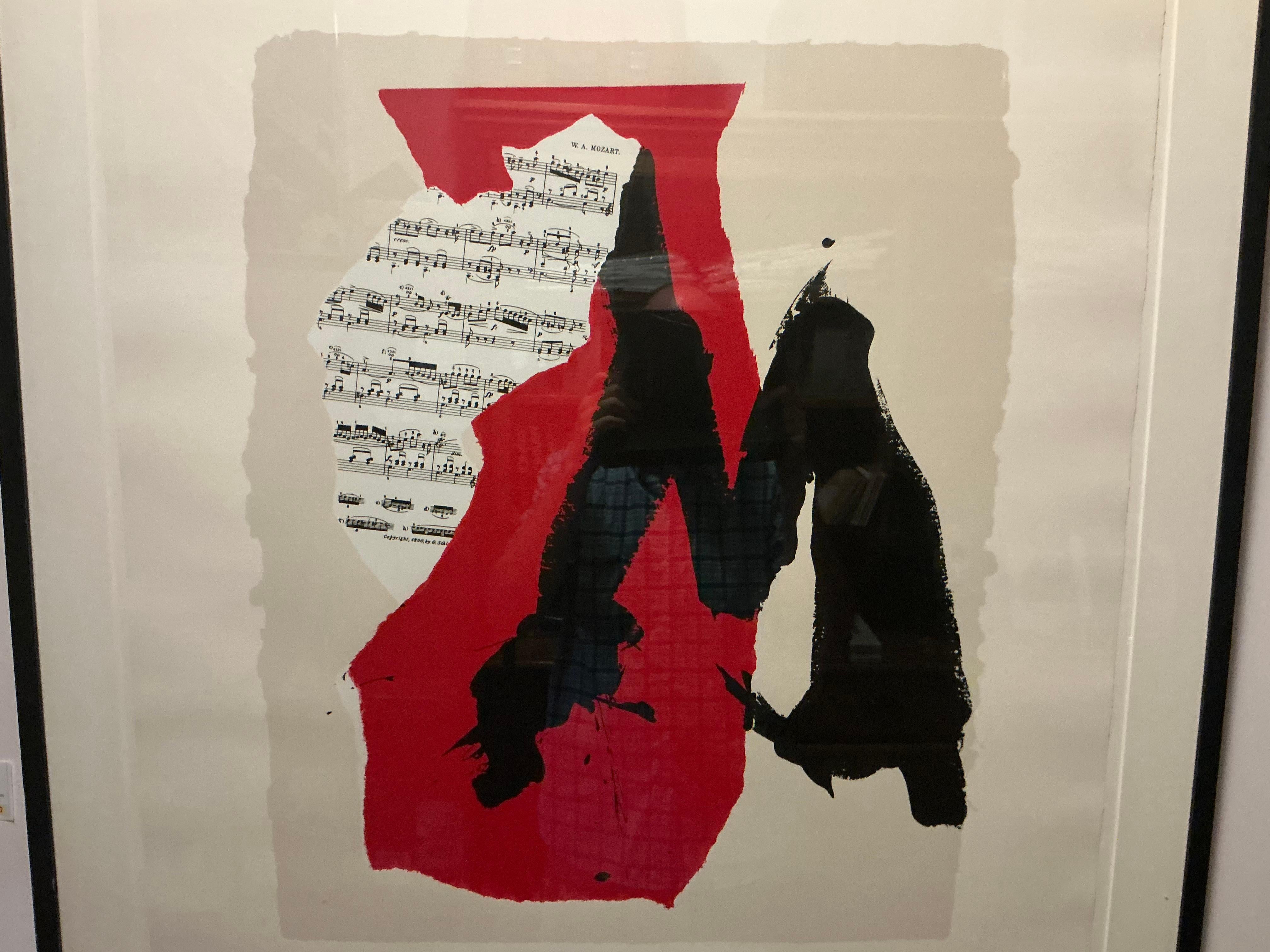 Robert Motherwell Mostly Mozart Festival, 1991 First Edition Screen Print For Sale 6