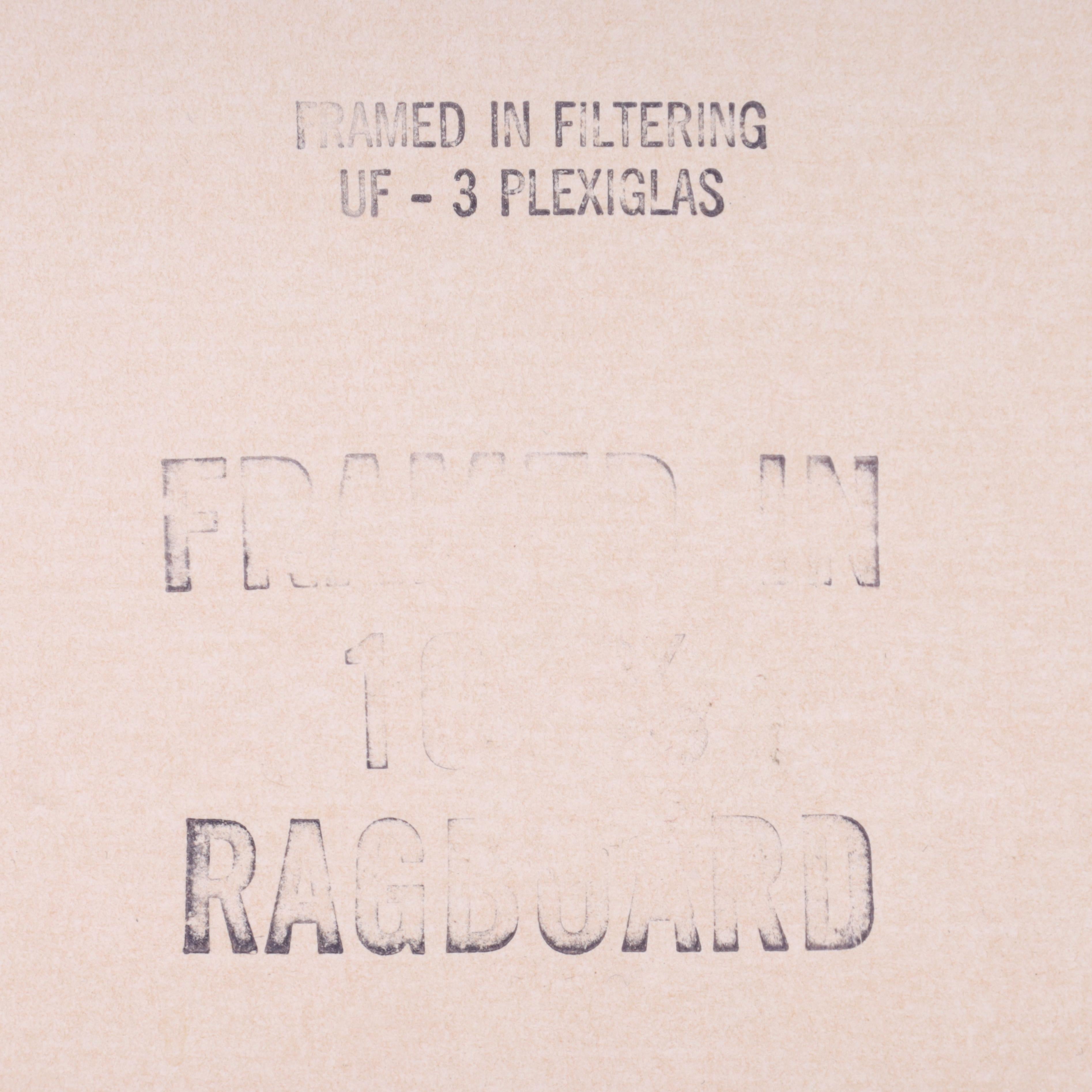 Robert Motherwell RUNNING ELEGY II, YELLOW STATE Etching & Aquatint, 35.5