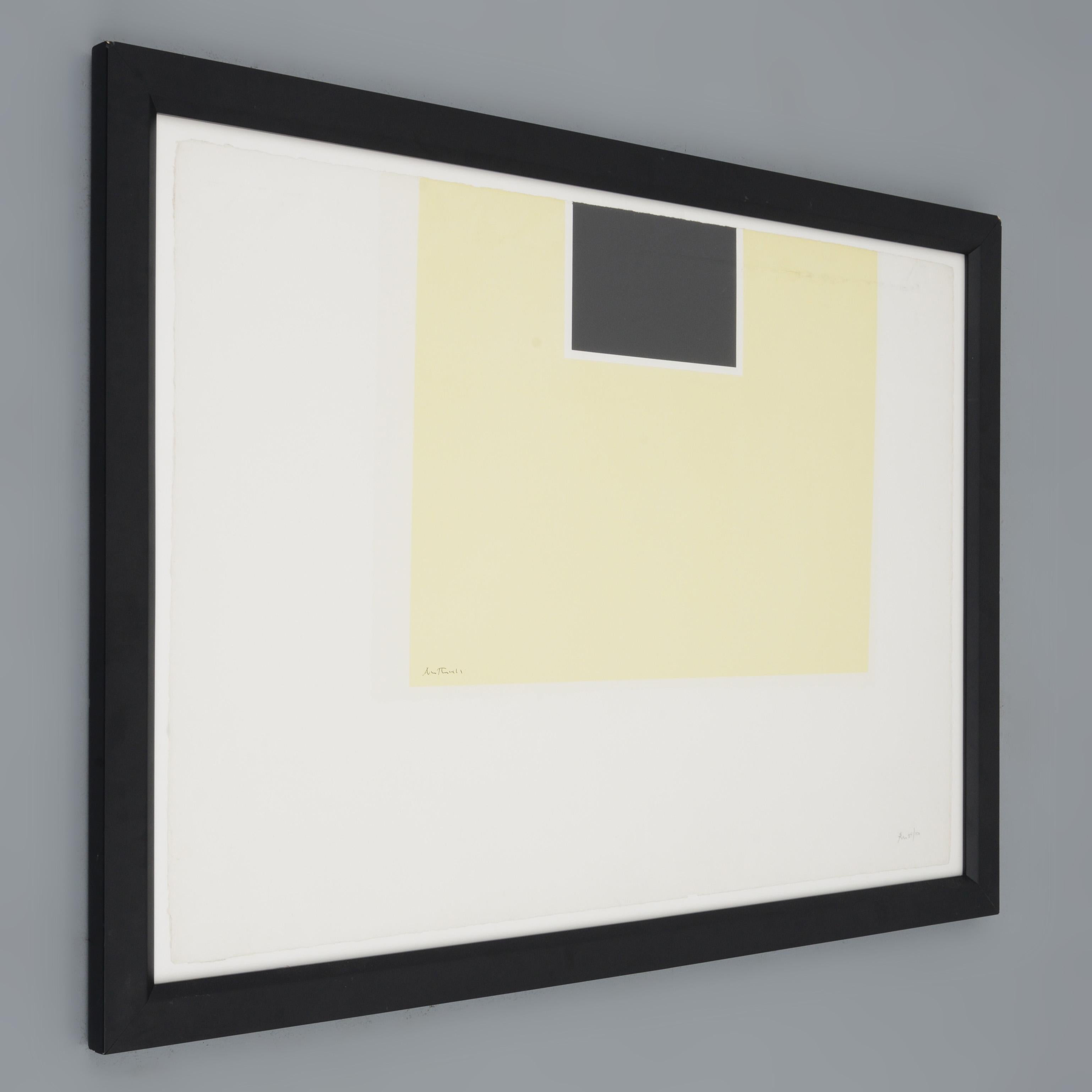 Robert Motherwell UNTITLED (YELLOW/BLACK) Sérigraphie en vente 9