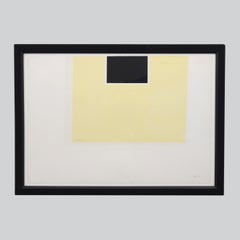 Robert Motherwell UNTITLED (YELLOW/BLACK) Screenprint