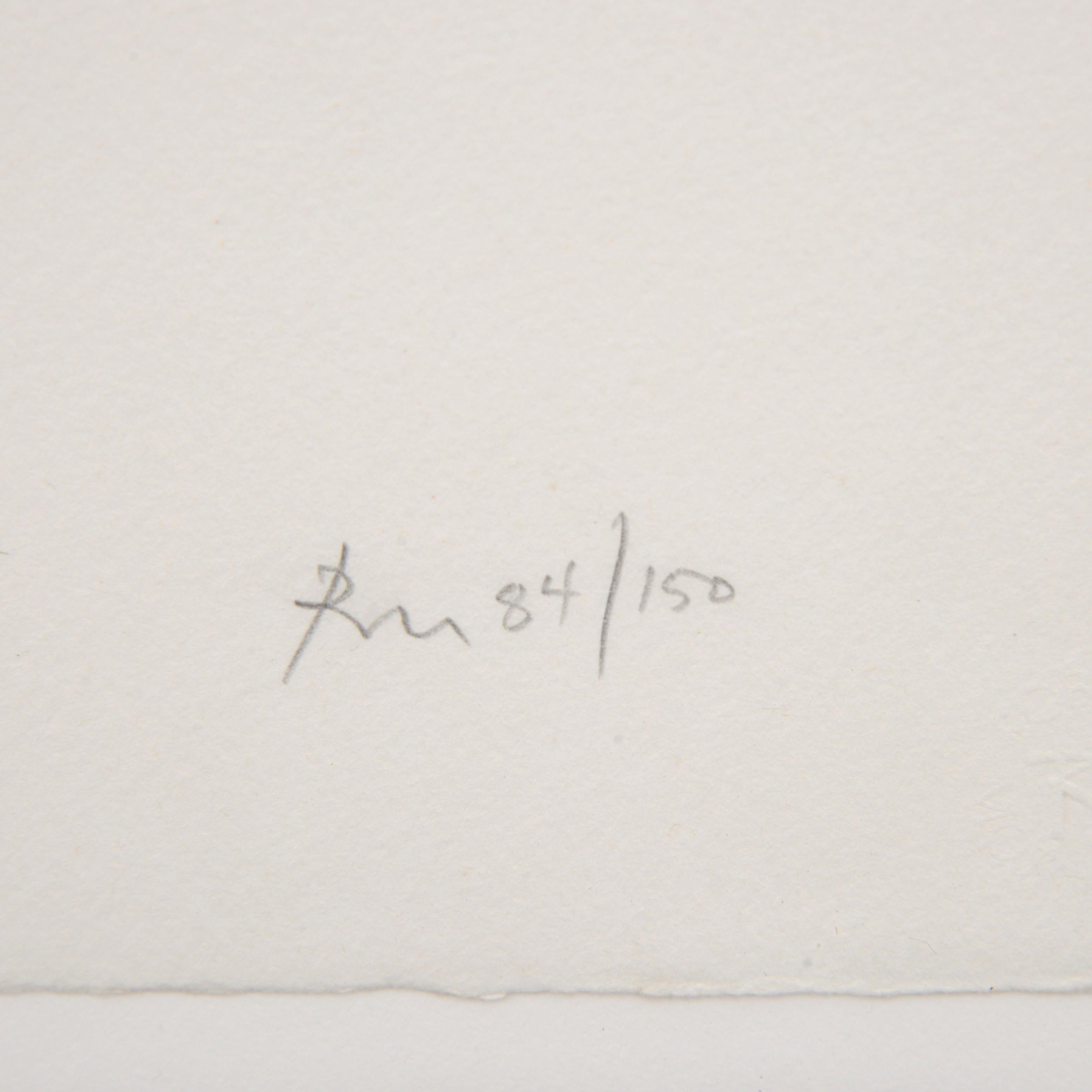 Robert Motherwell UNTITLED (YELLOW/BLACK) Sérigraphie en vente 4