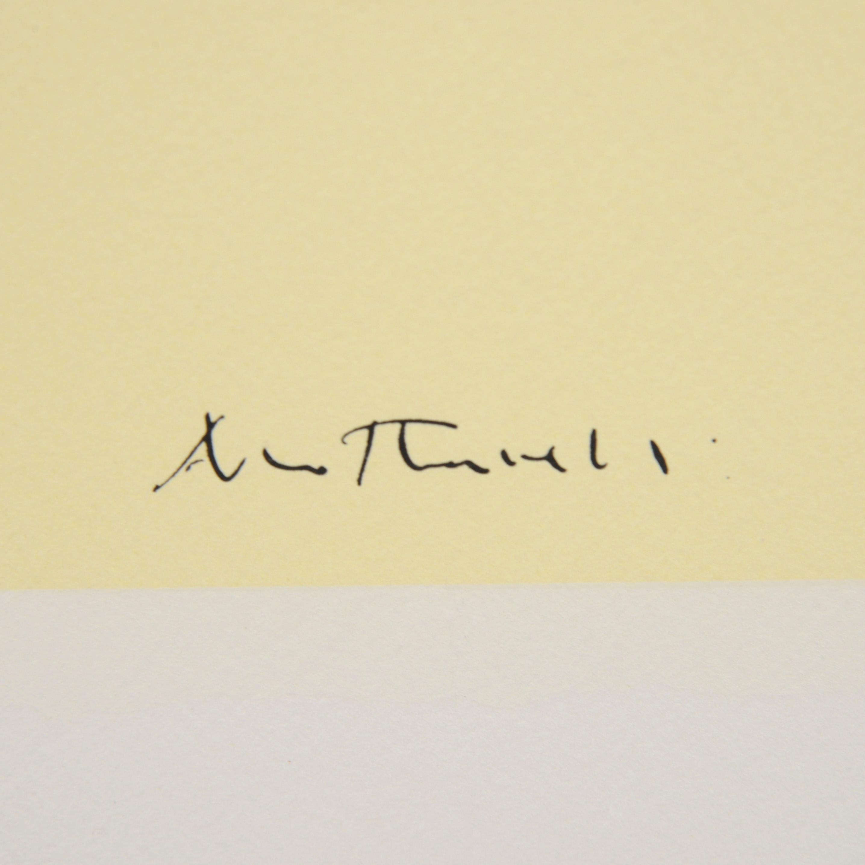 Robert Motherwell UNTITLED (YELLOW/BLACK) Sérigraphie en vente 5