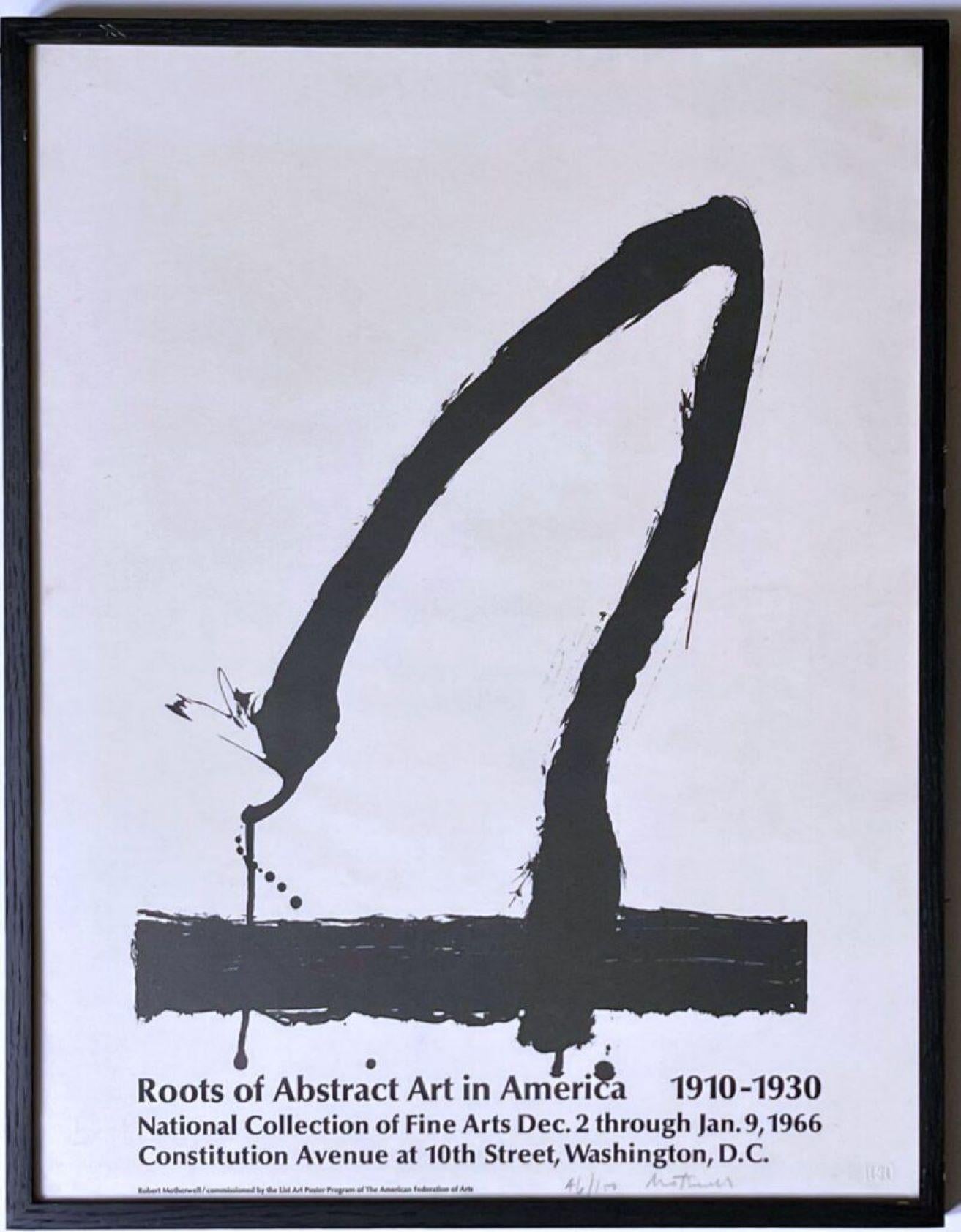 Robert Motherwell Abstract Print - Roots of Abstract Art in America, from the VIP hand signed limited edition print