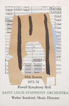 Orchestra Sinfonica di Saint Louis, poster astratto di Robert Motherwell