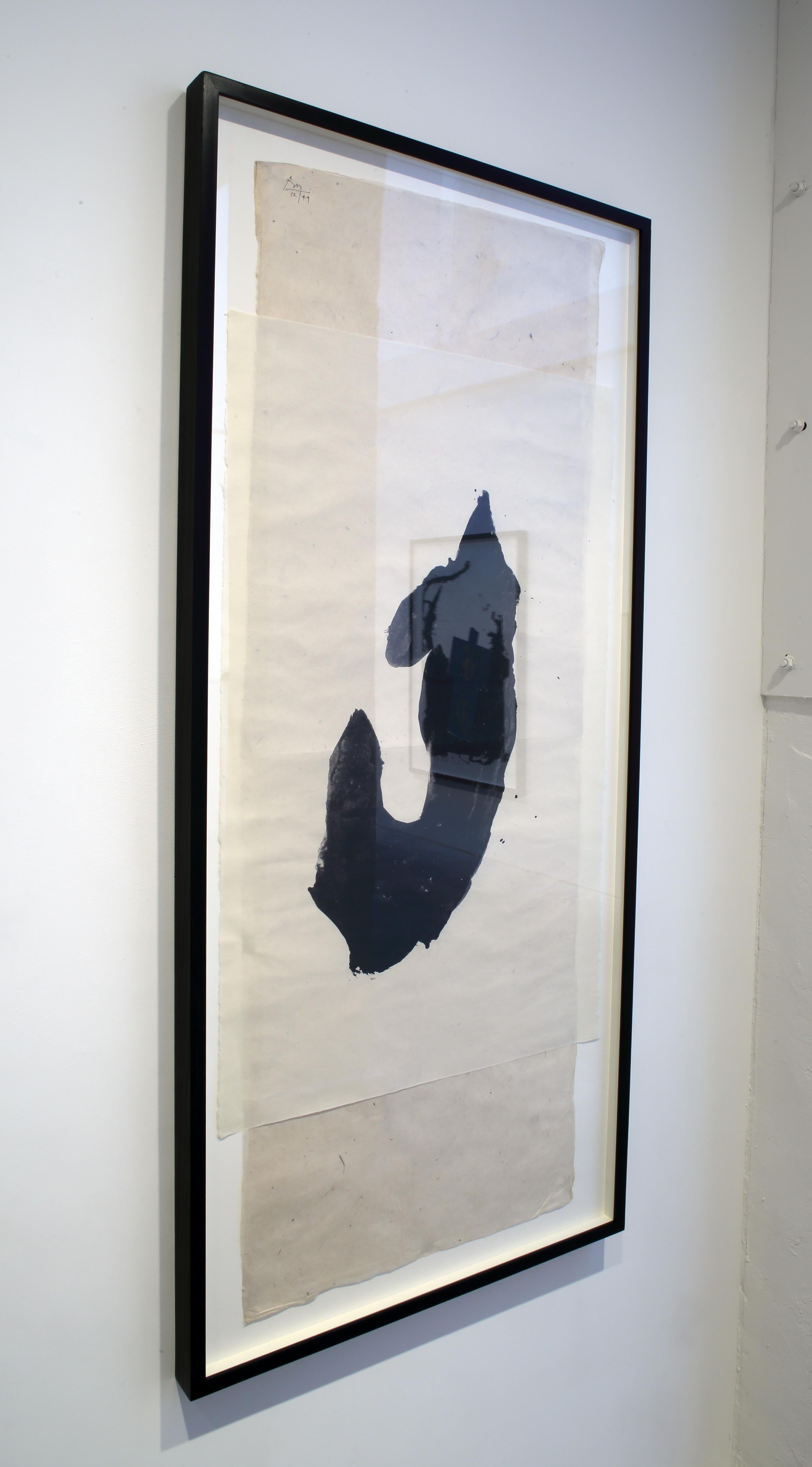 Samurai II - White Abstract Print by Robert Motherwell