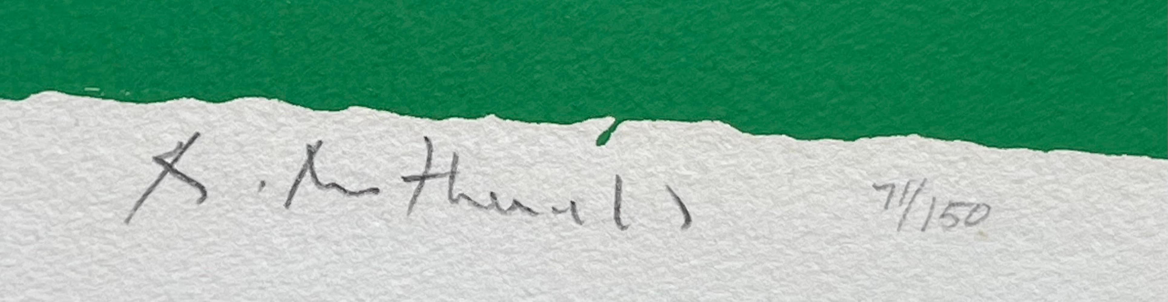 Robert Motherwell
Festival de Spoleto, 1968
Sérigraphie sur papier à l'eau-forte américain
Signée et numérotée 71/150 au crayon graphite au recto.
La littérature :
Référence : Fig 60 dans Motherwell 