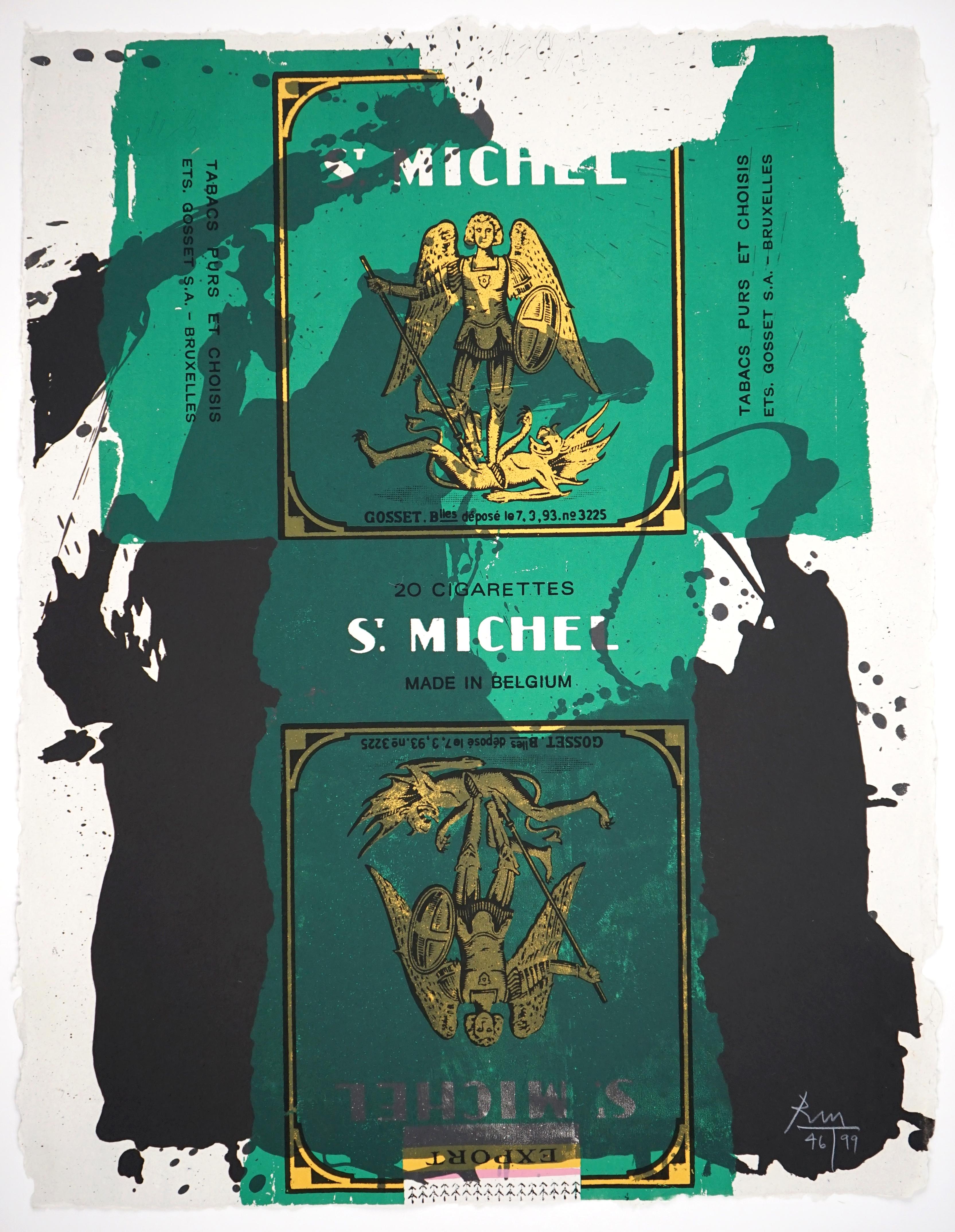 Robert Motherwell Abstract Print - St. Michael III