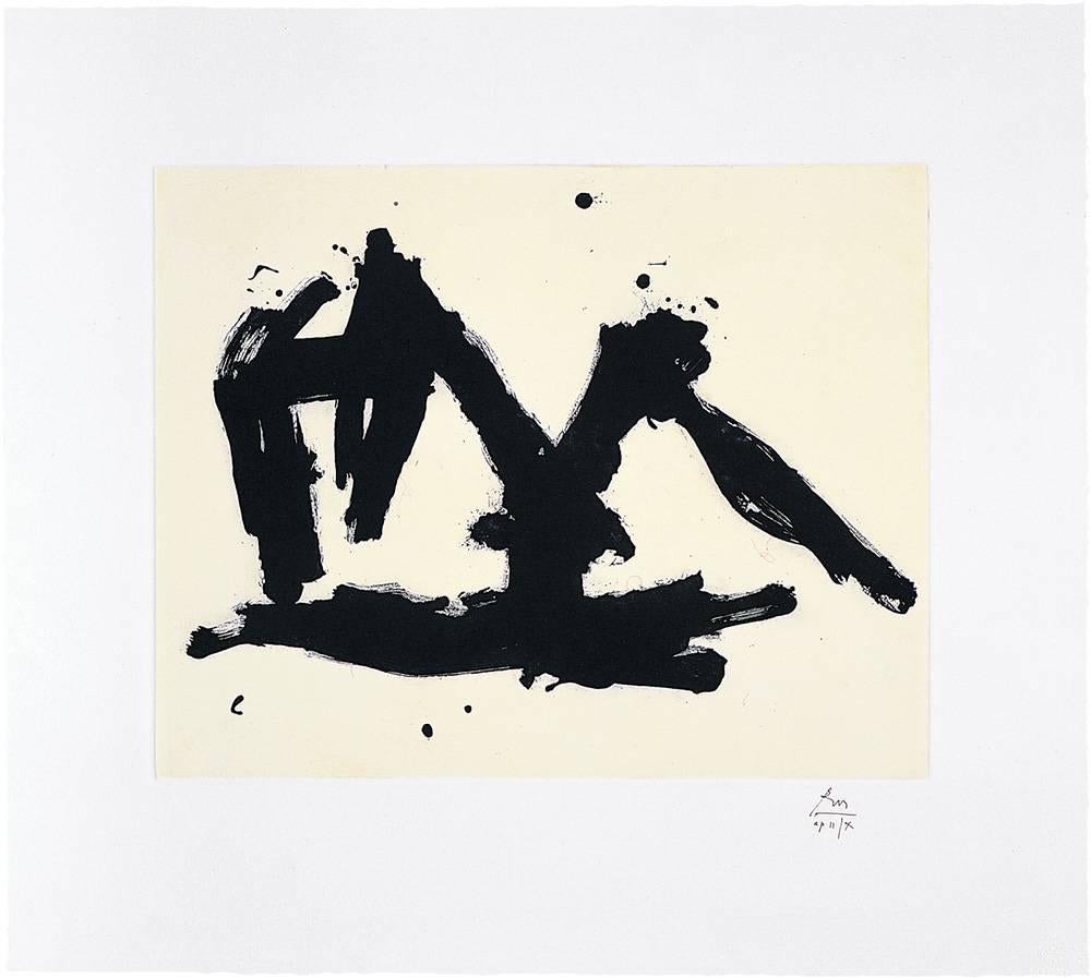 Robert Motherwell Abstract Print - Stephen's Iron Crown Etched