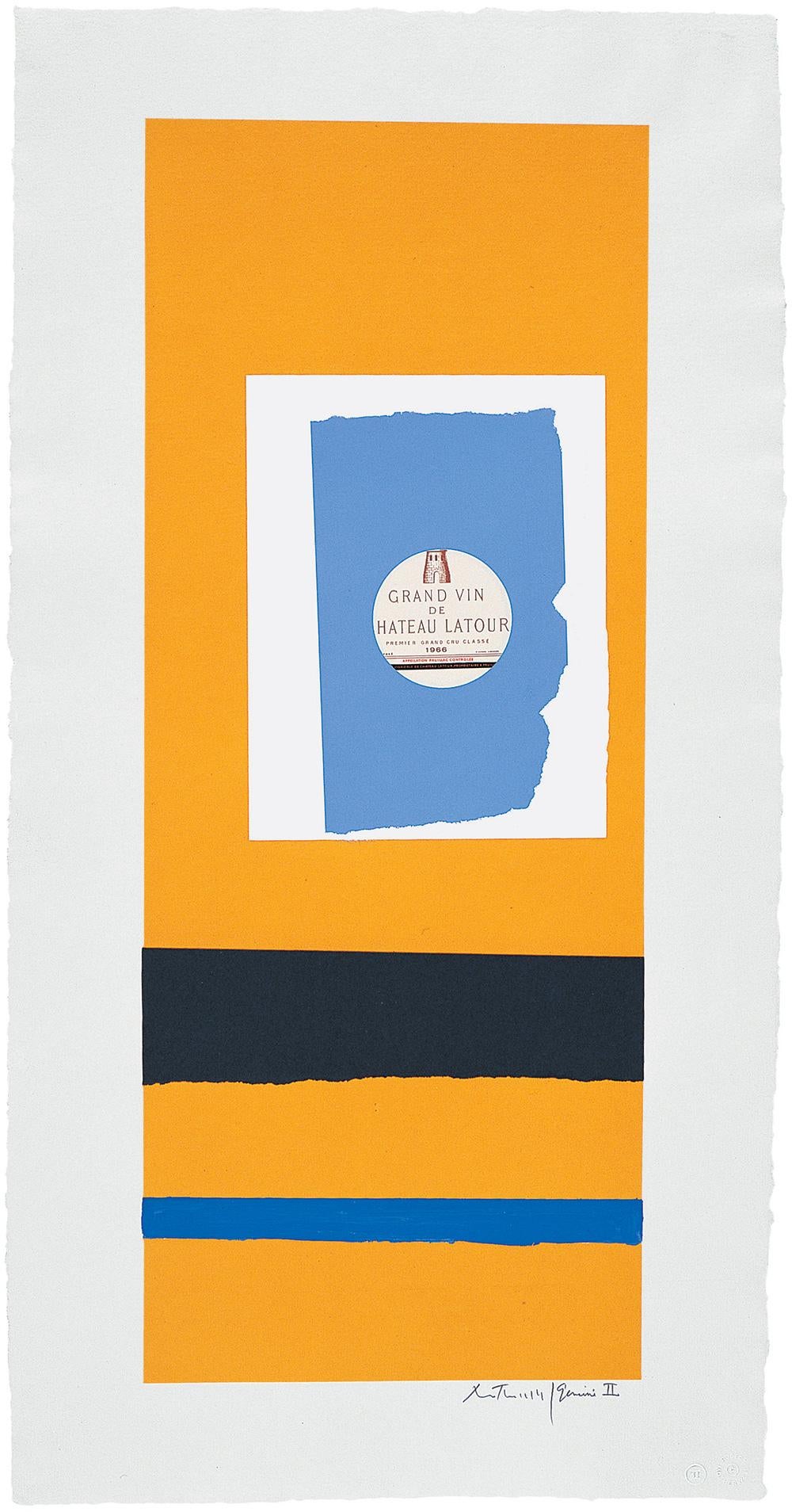 Robert Motherwell Abstract Print - Summer Light Series: Pauillac, No.2