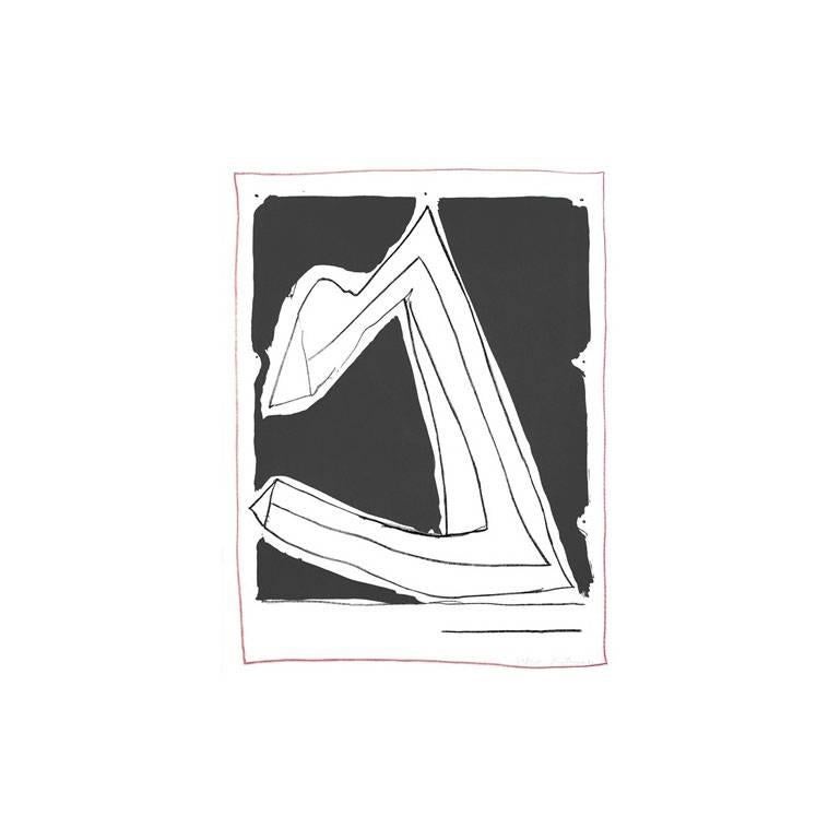 Abstract Print Robert Motherwell - Eté en Italie (avec lignes)