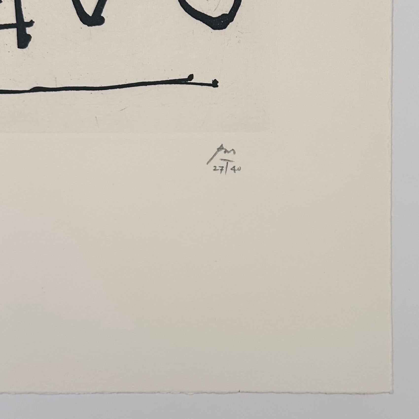 Telemachia, from Ulysses - Abstract Print by Robert Motherwell
