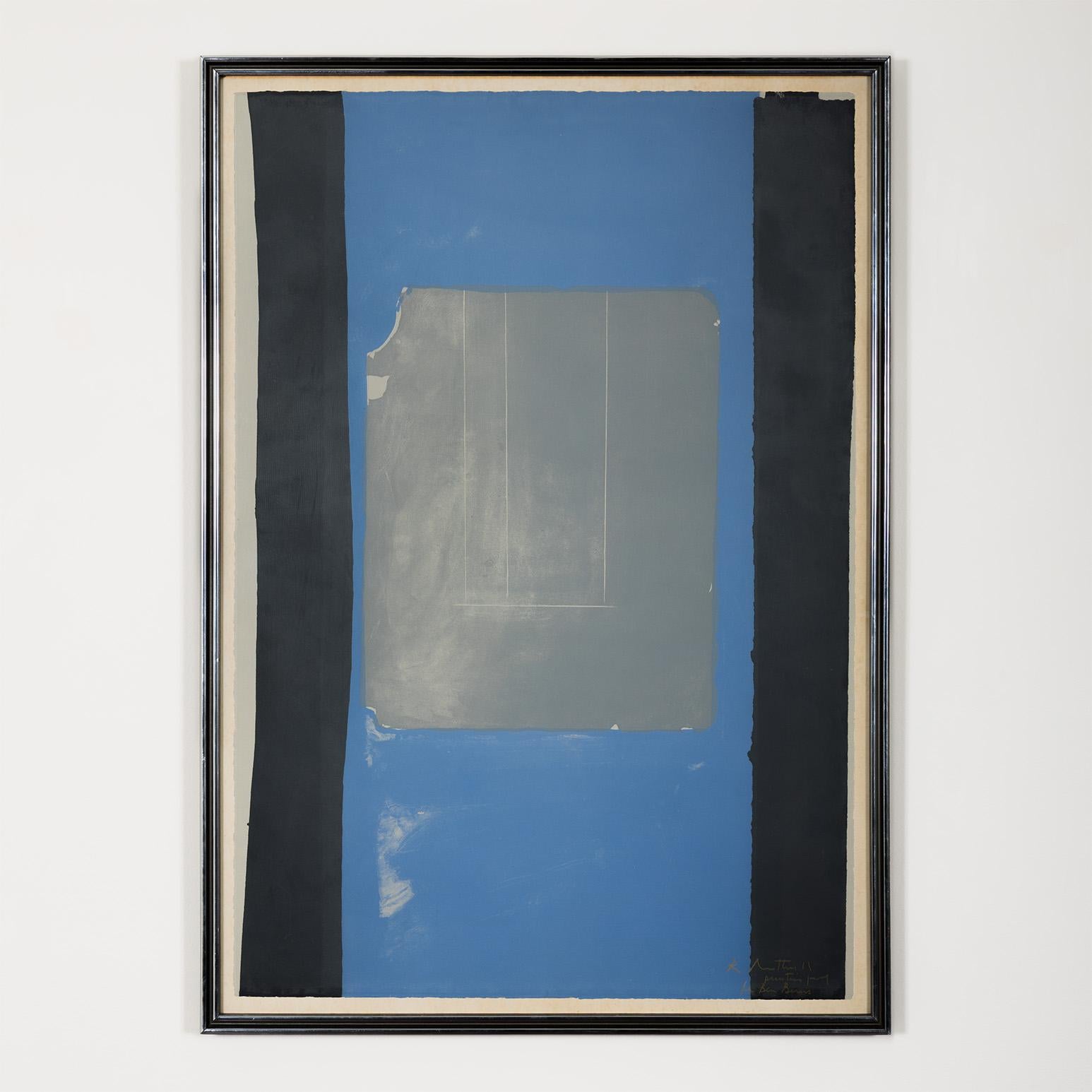 Robert Motherwell Abstract Print – Der Aberdeen Stone
