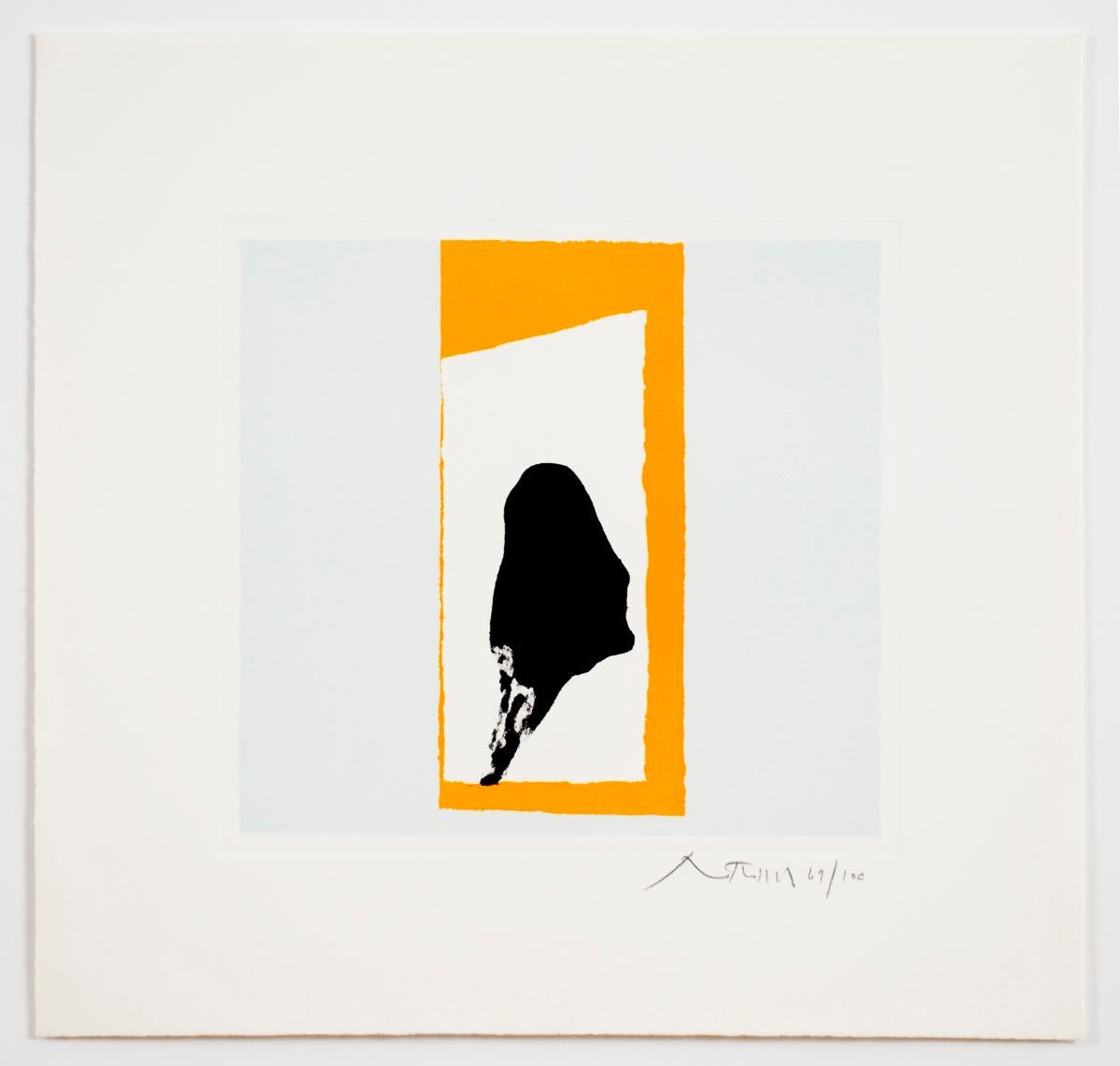 The Berggruen Series - Beige Abstract Print by Robert Motherwell