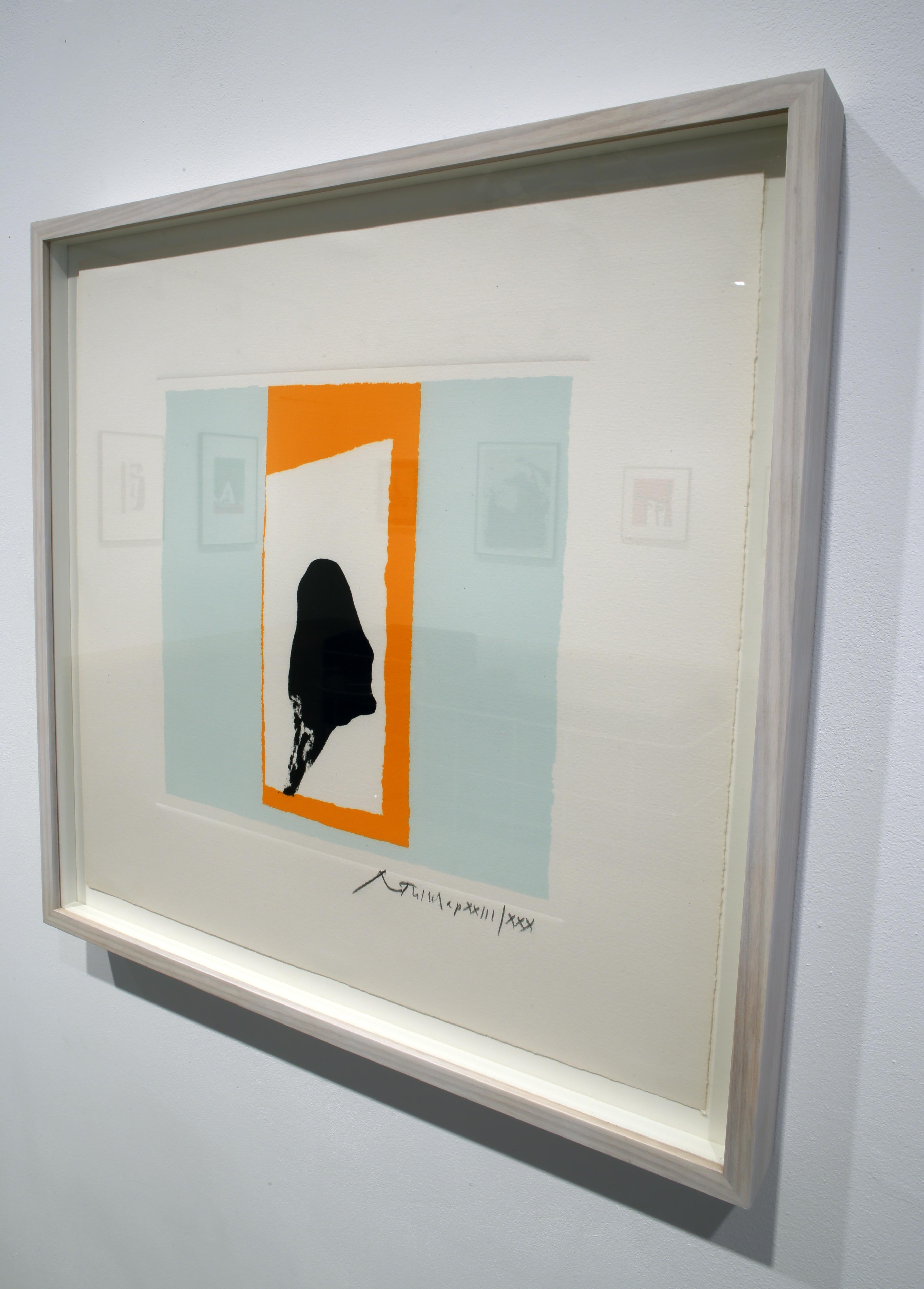 La serie Berggruen: Senza titolo - Abstract Print Grigio di Robert Motherwell