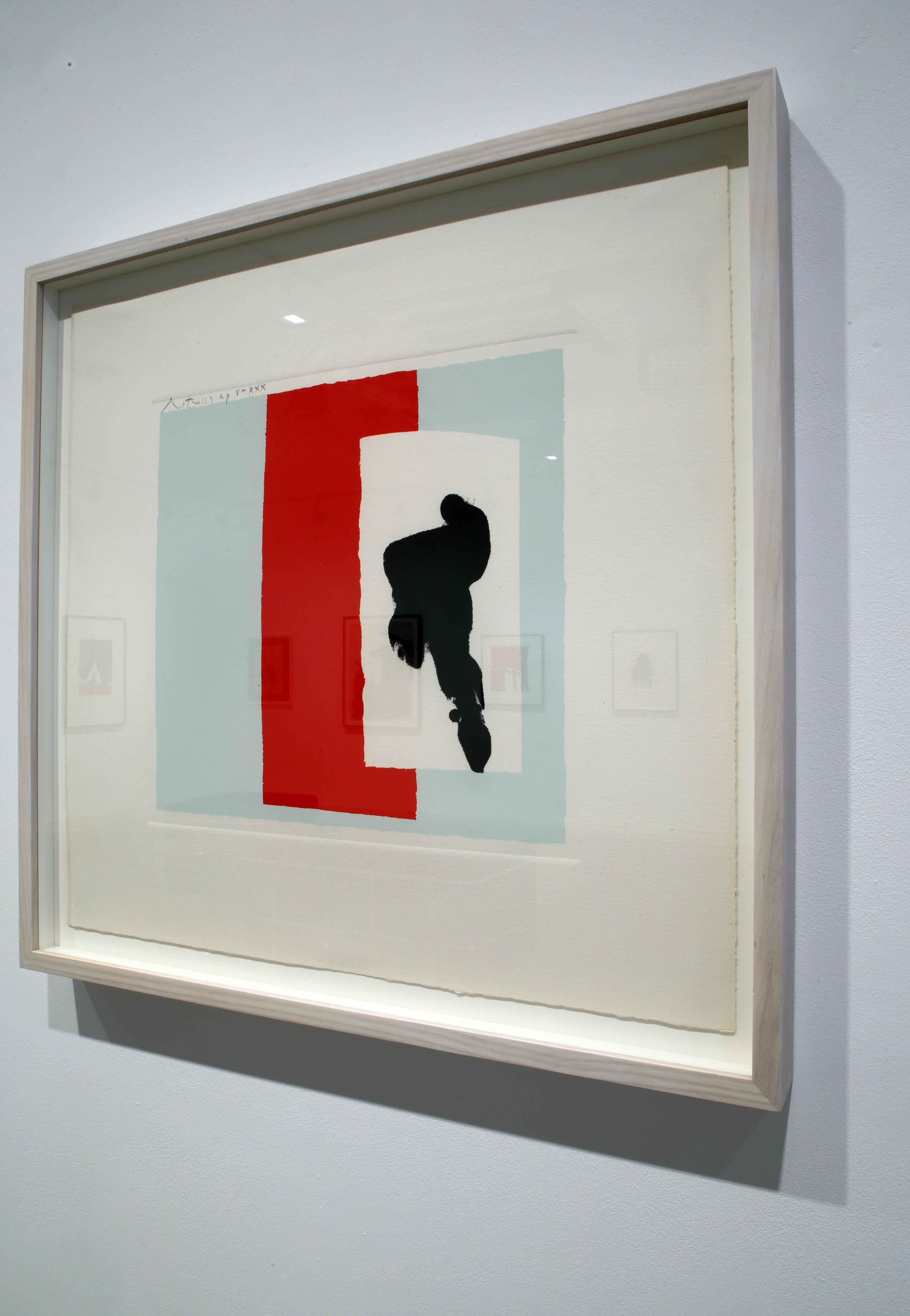 The Berggruen Series: Untitled - Gray Print by Robert Motherwell