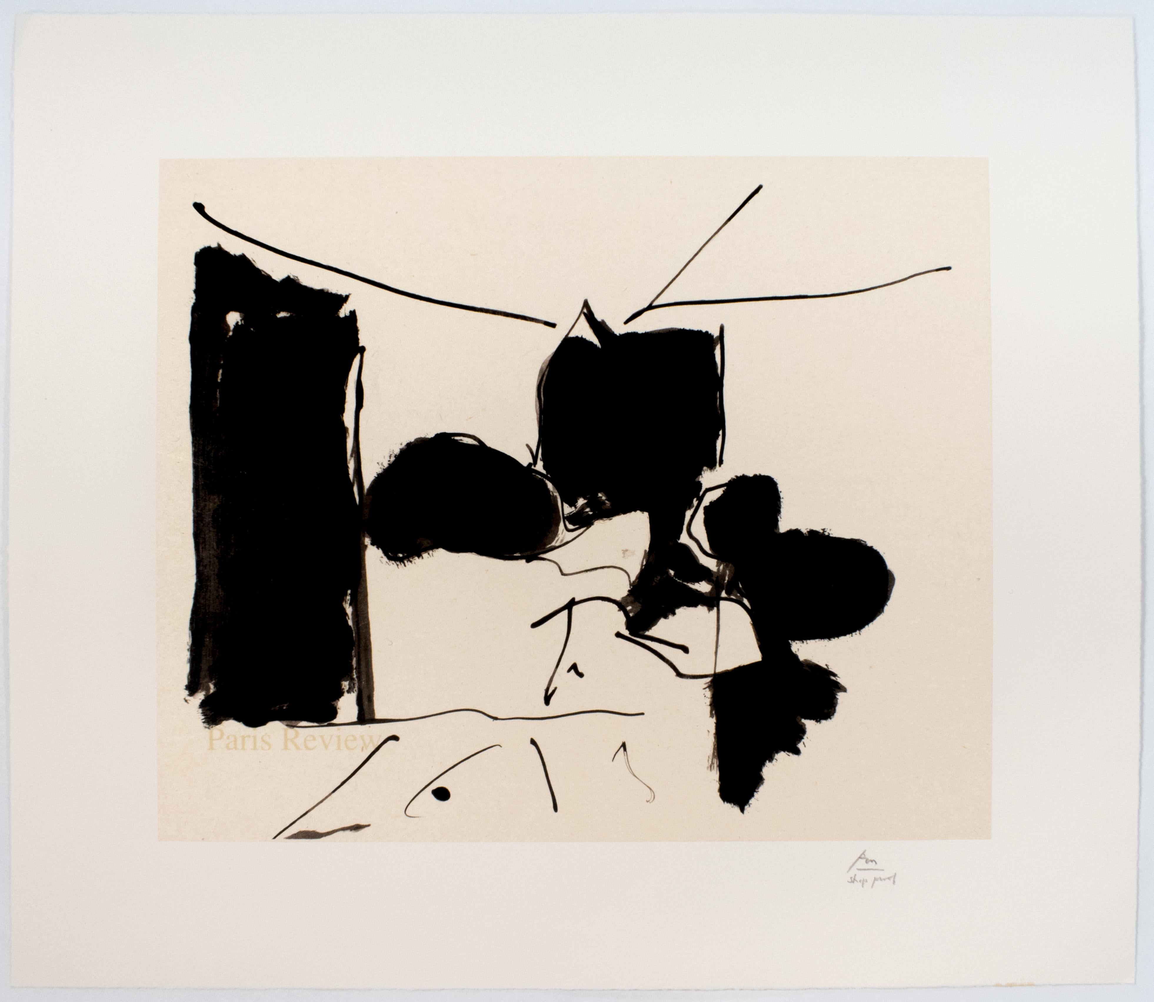 Robert Motherwell Abstract Print - The Paris Review