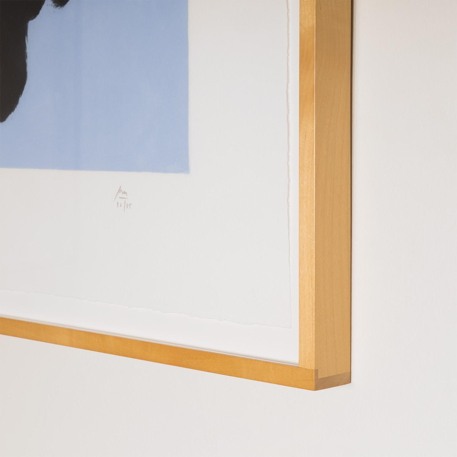 L'œil du poète - Gris Abstract Print par Robert Motherwell