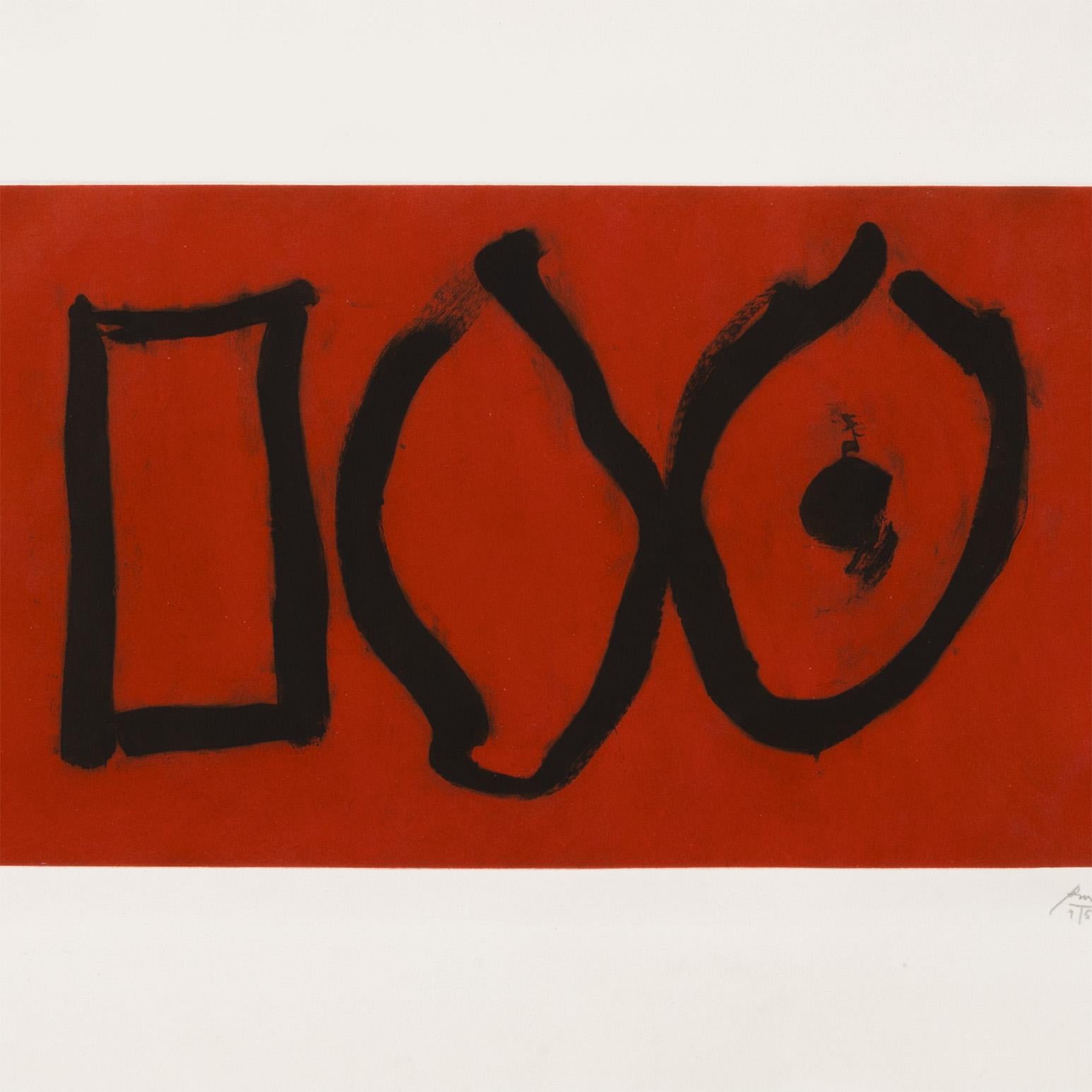 Three Forms - Abstract Print by Robert Motherwell