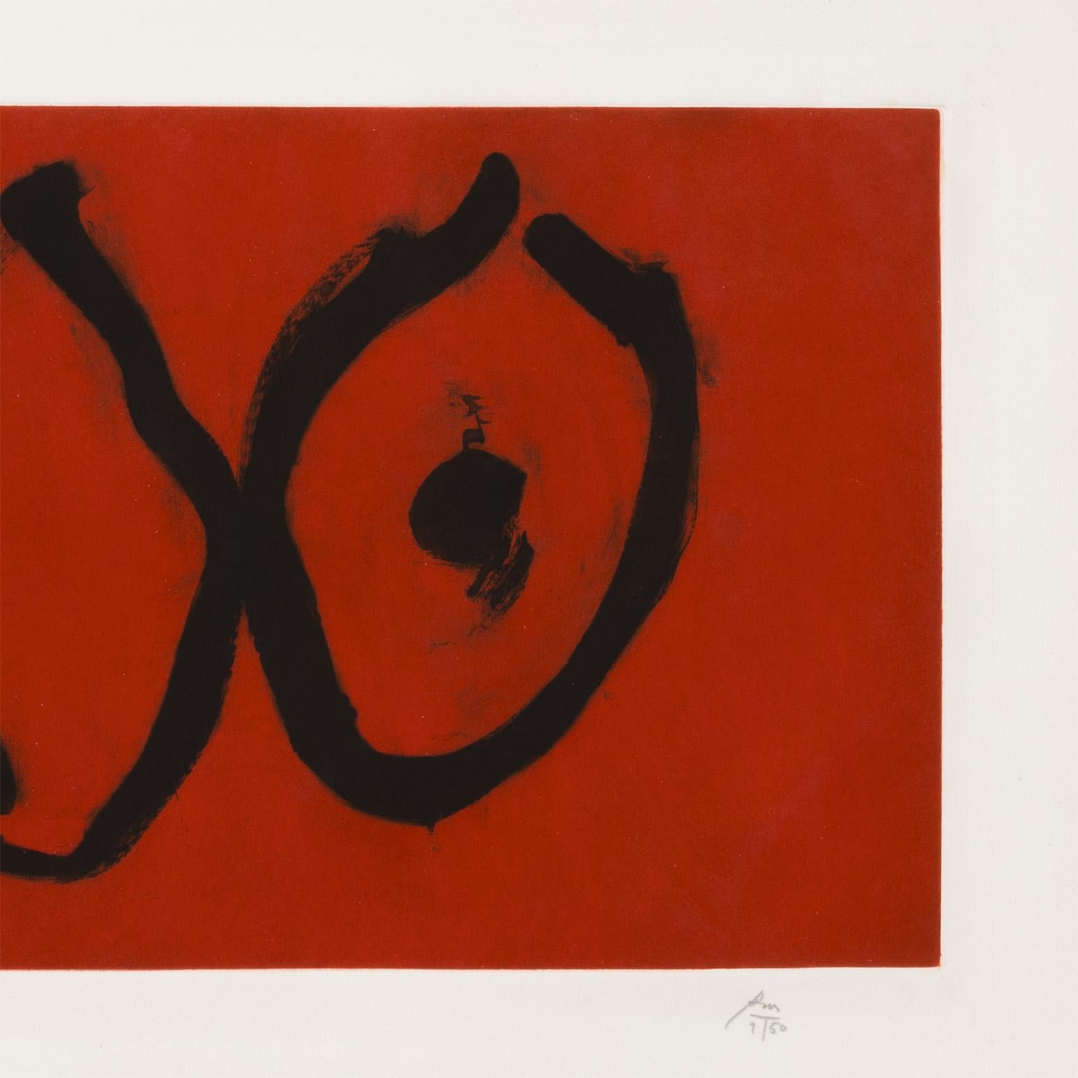 Robert Motherwell (1915-1991), alongside Jackson Pollock, Mark Rothko, and Willem de Kooning, made up the quartet of American abstract painters that radically defined abstraction and established New York City as the center of the art world for the