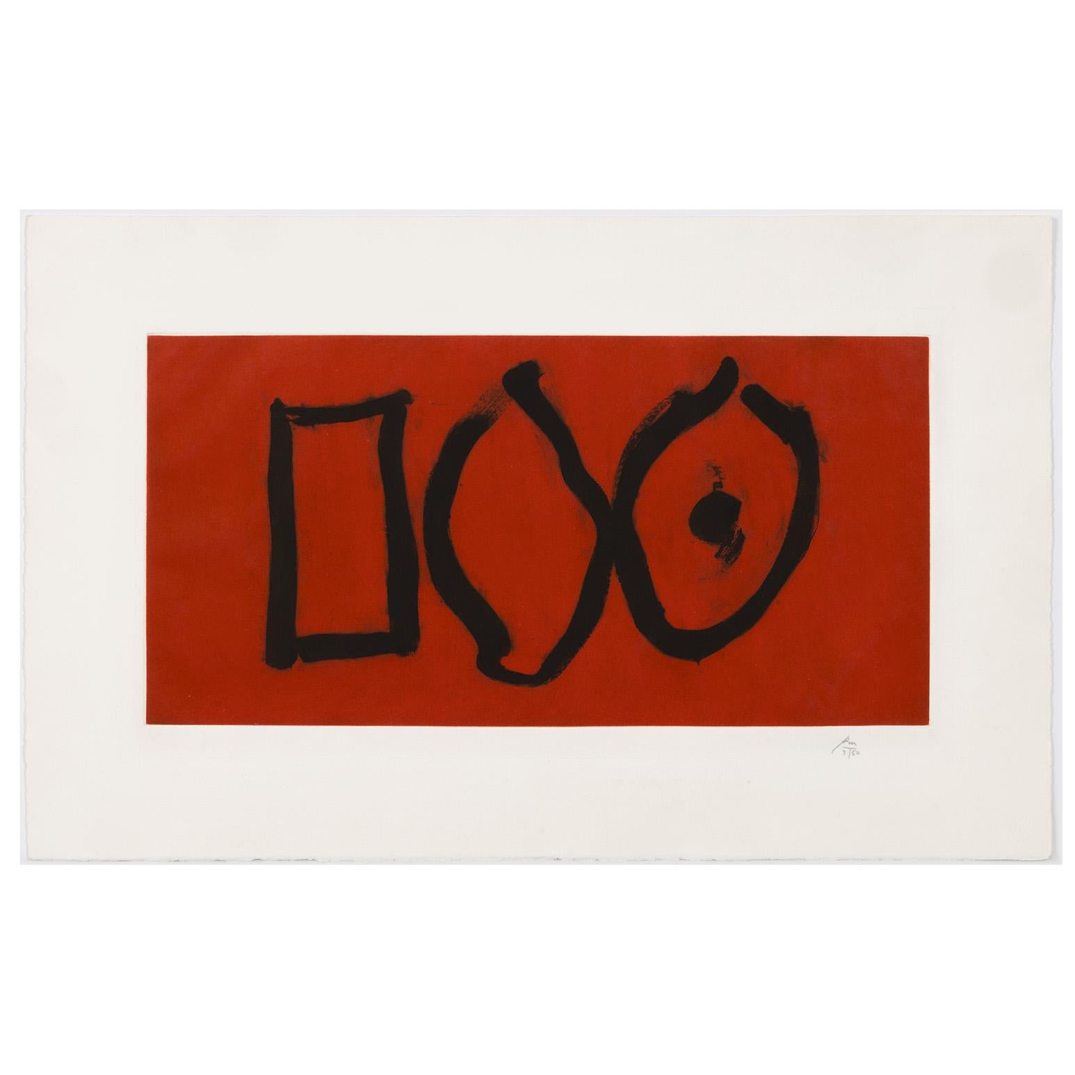 Robert Motherwell Abstract Print - Three Forms