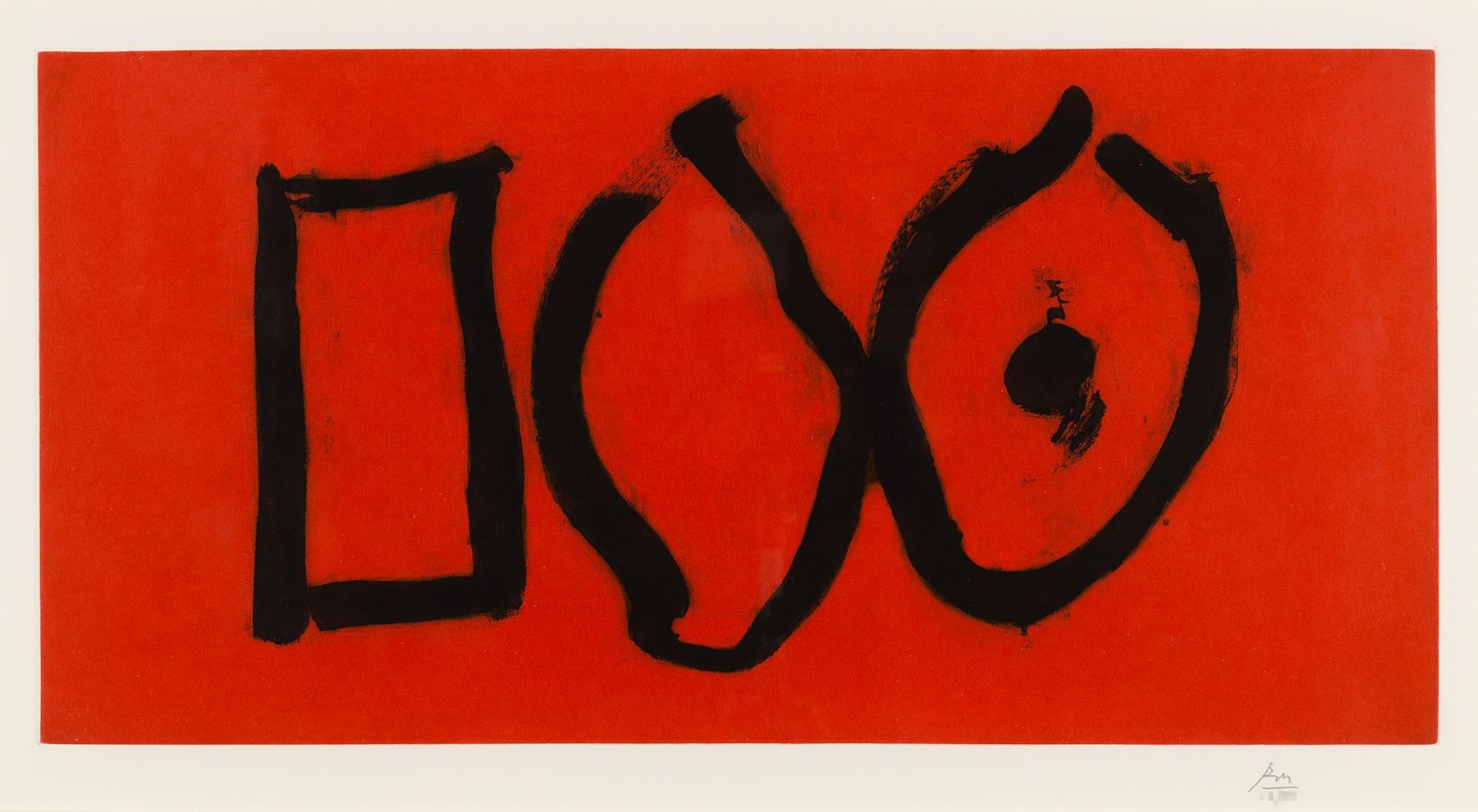 Robert Motherwell Abstract Print - Three Forms