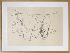 Tre poesie: Personaggi di Città del Messico I, litografia astratta di Robert Motherwell