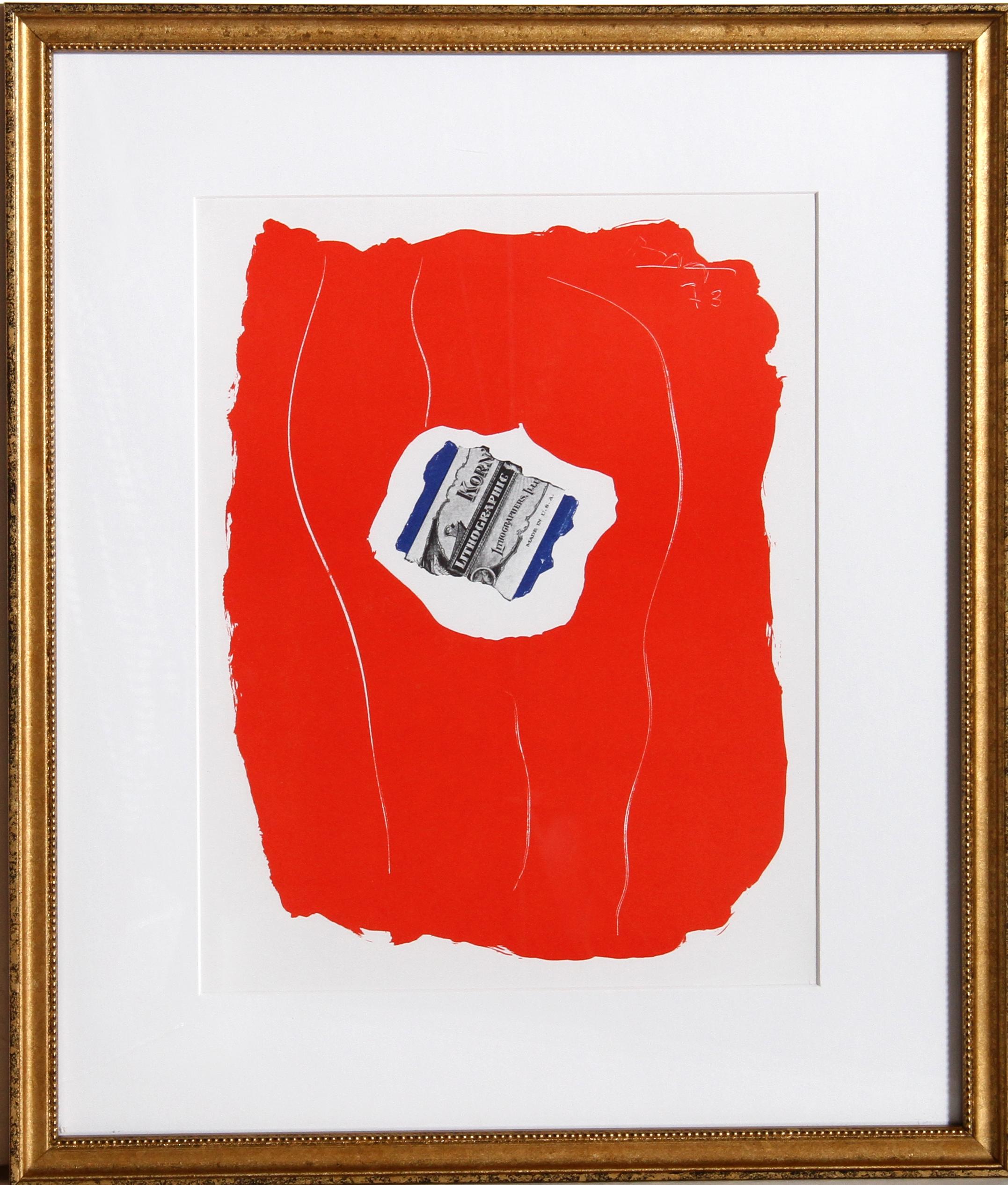 Artist: Robert Motherwell
Title: Tricolor 137
Year: 1973
Medium: Offset Lithograph, signed in the plate
Size: 15 x 10.5 in. (38.1 x 26.67 cm)
Frame: 19 x 16 inches

Published by XXe Siècle Magazine, 1973