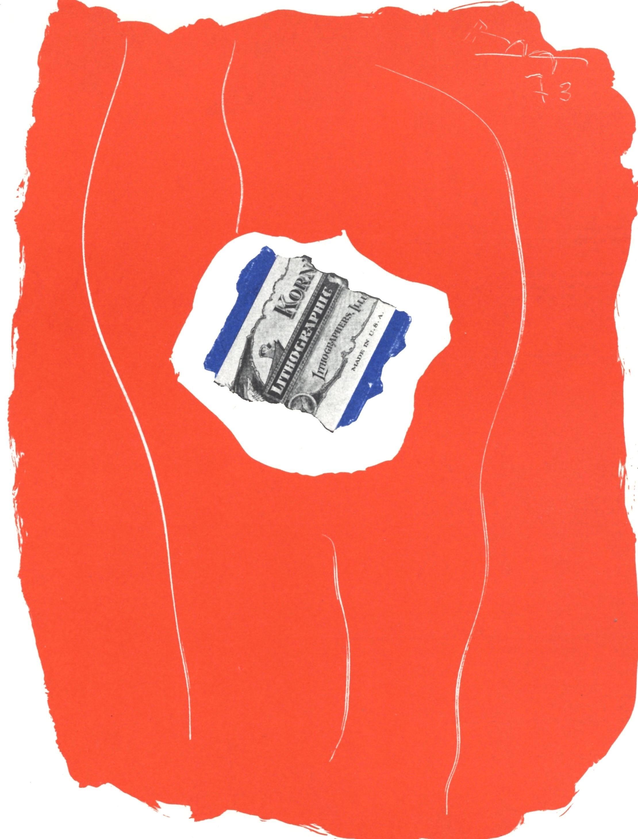 Robert Motherwell Abstract Print – Tricolor (Belknap, App. 24), Société internationale d'art XXe siècle