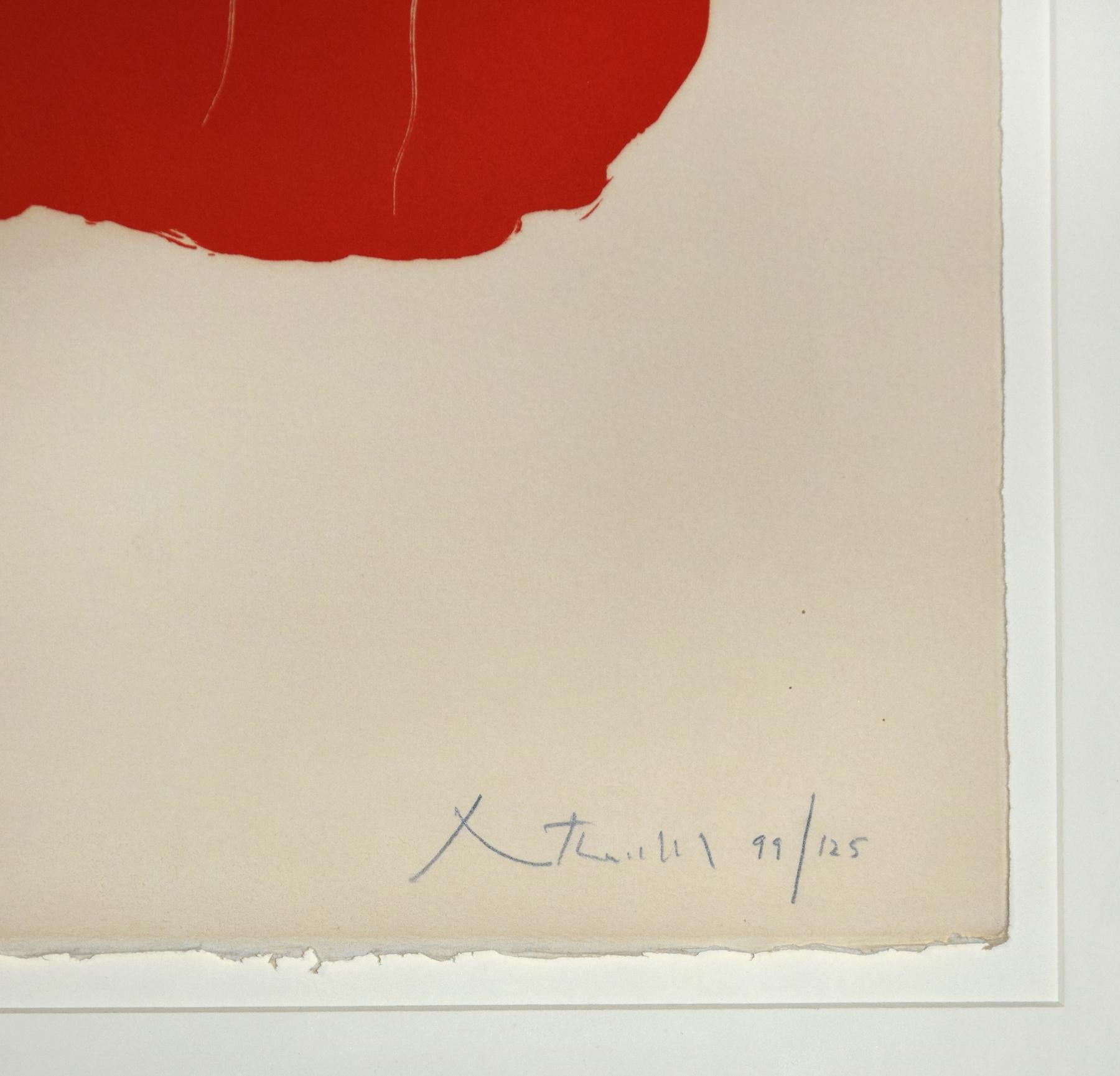 Tricolor - Original Lithograph and Offset by Robert Motherwell - 1973 1