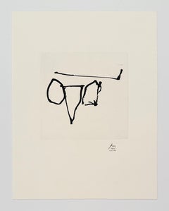 Original Robert Motherwell Etching, Signed, Trieste from Ulysses 1988