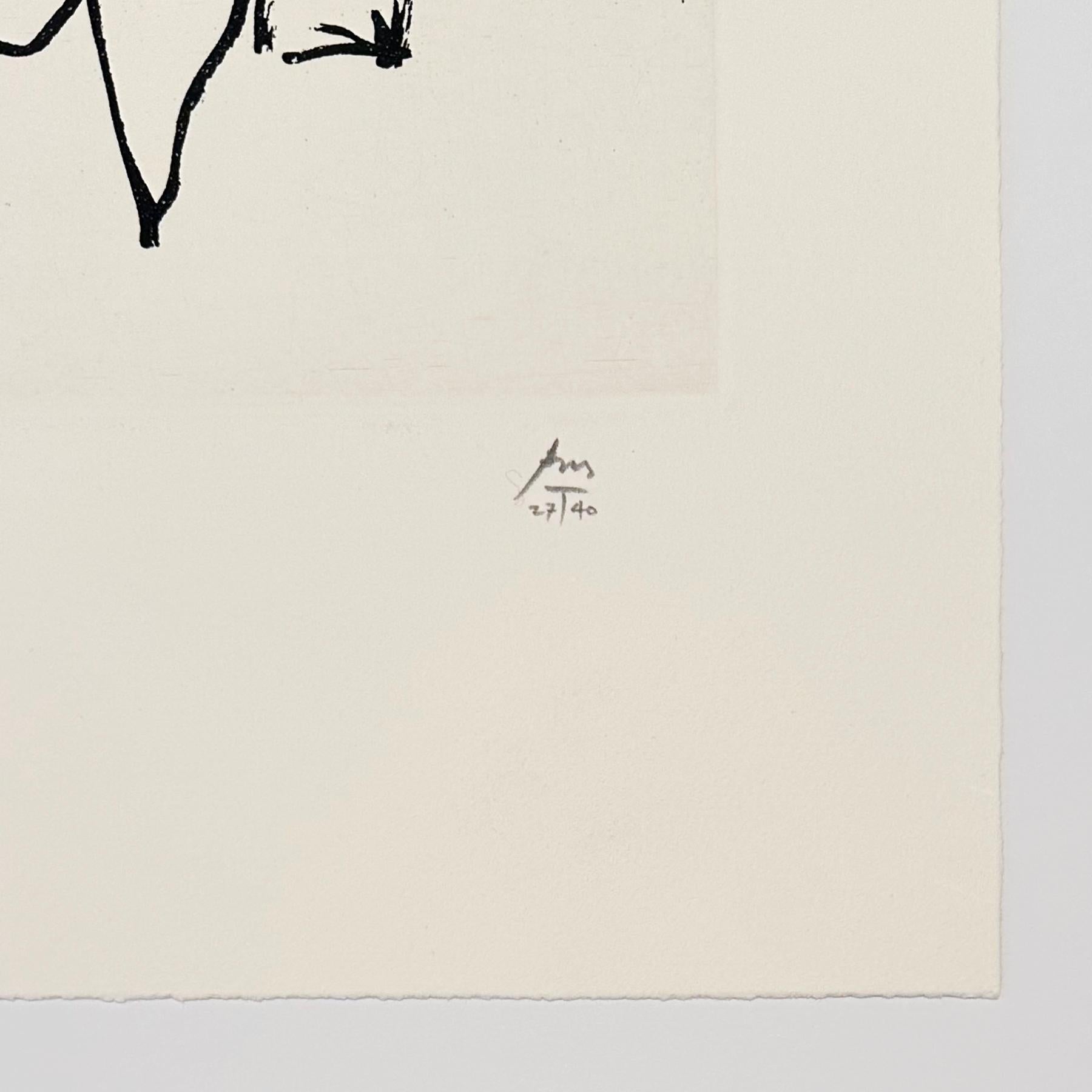 Trieste, aus Ulysses (Abstrakt), Print, von Robert Motherwell