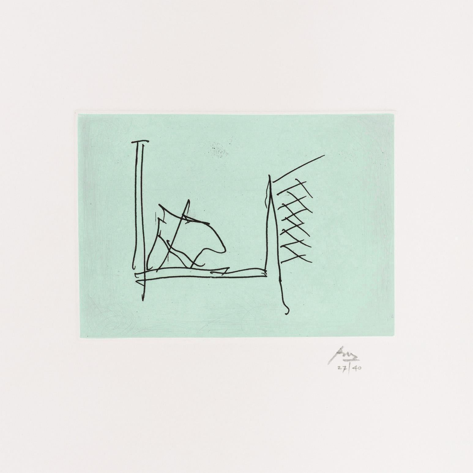 Ulysses : L'hôpital - Abstrait Print par Robert Motherwell