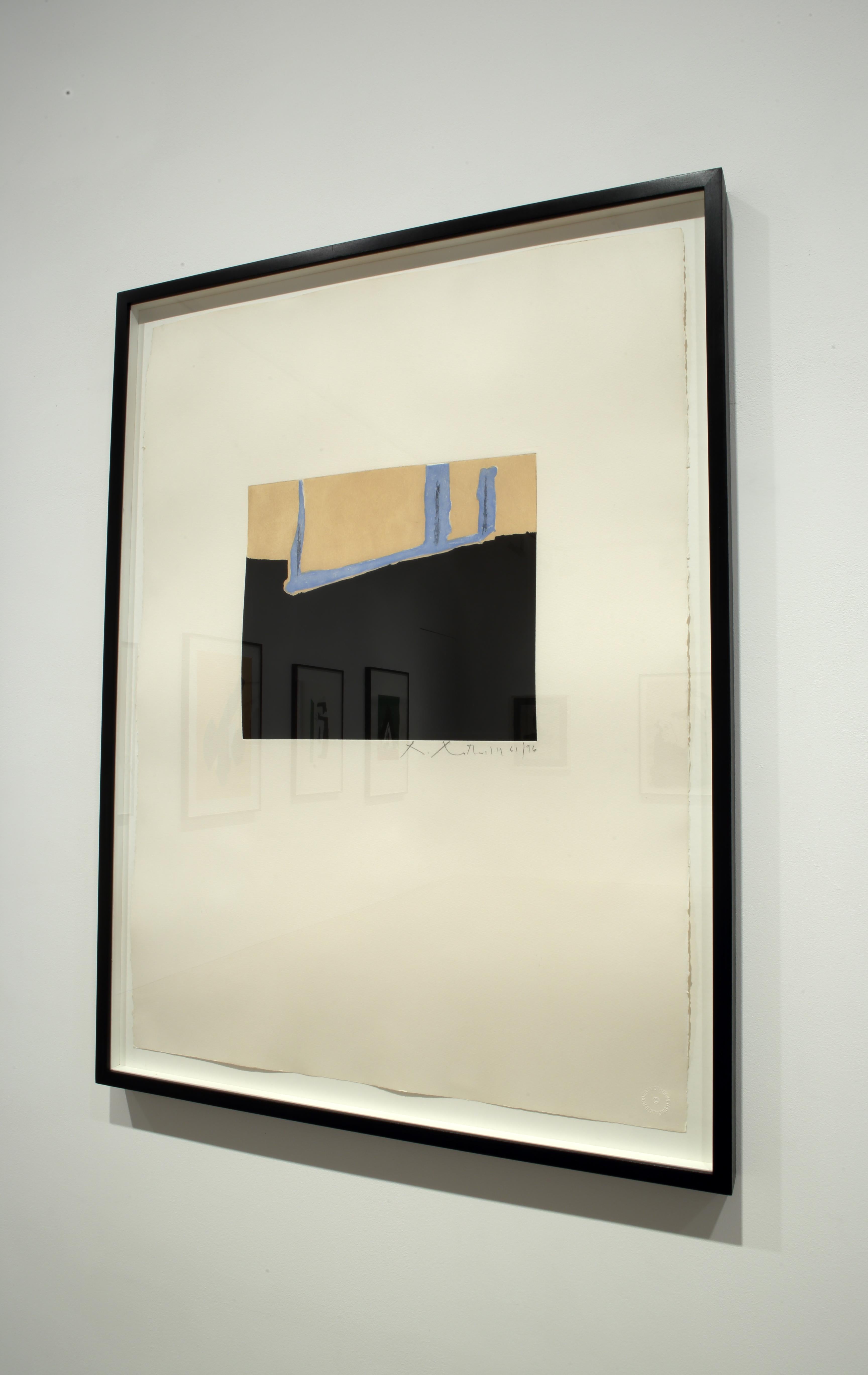 Untitled - Gray Abstract Print by Robert Motherwell