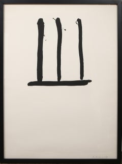 Untitled, Minimalist Abstract Etching by Robert Motherwell