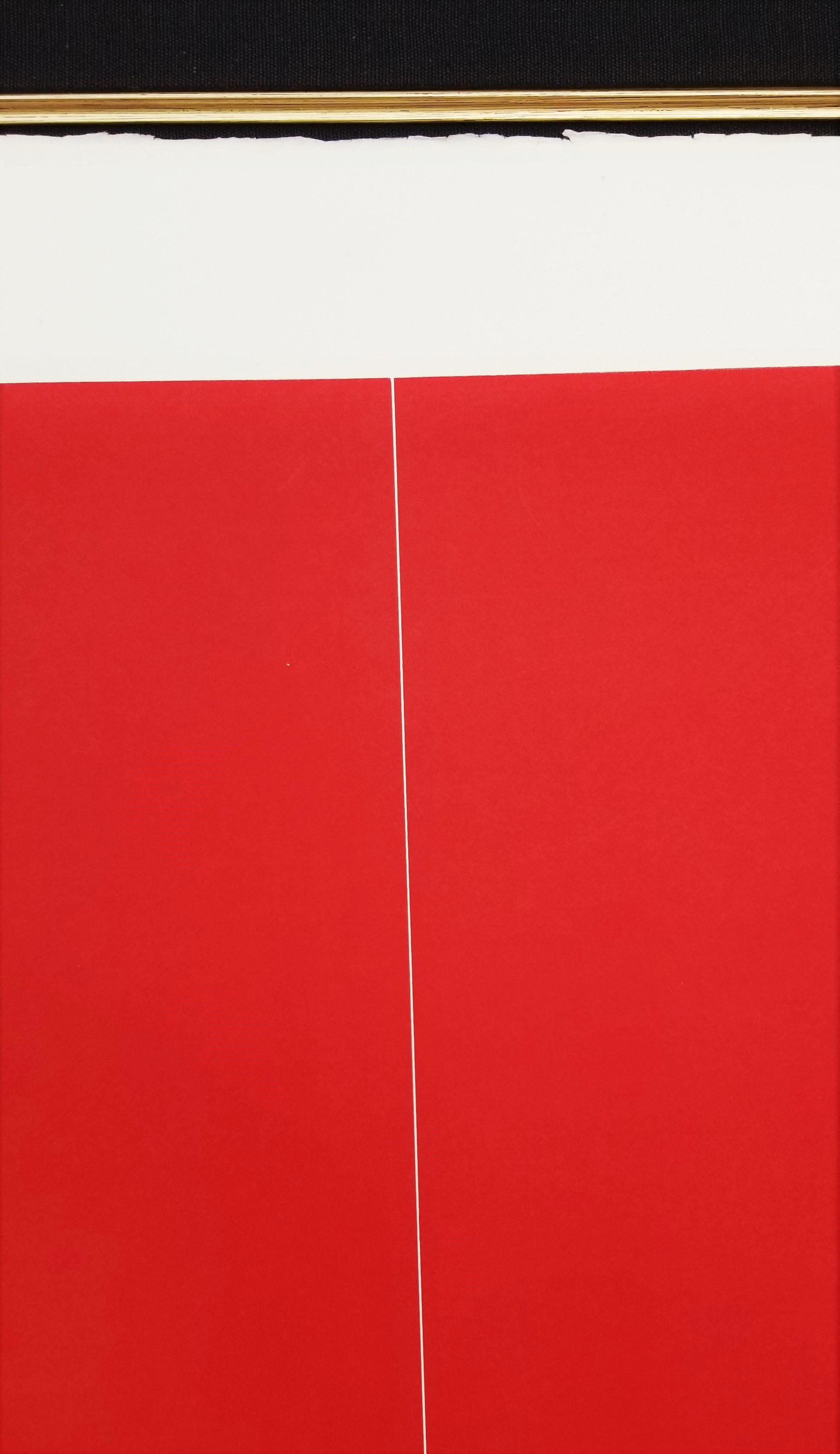 Untitled (Red) /// Abstract Expressionism Robert Motherwell Screenprint Minimal For Sale 9